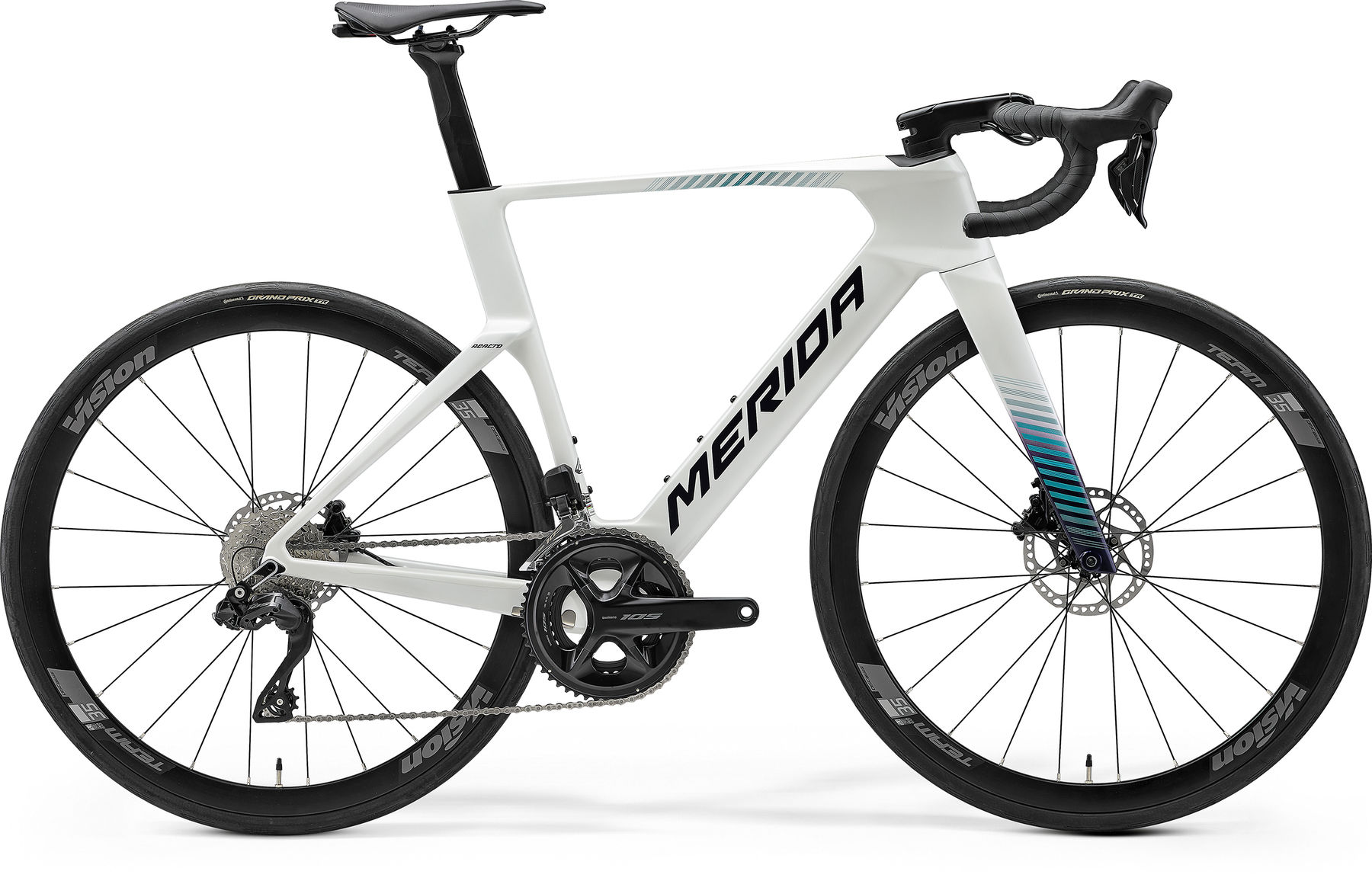 MERIDA REACTO 5000 Pearl/Blue / Teal | 2027