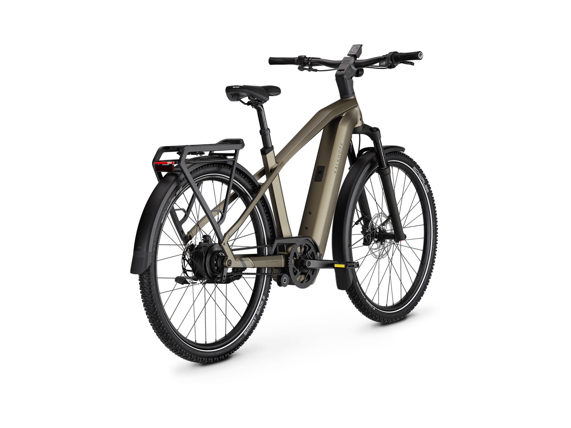 Kalkhoff ENTICE 5+ ADVANCE BELT Diamant 800 Wh umberbrown matt/darkumberbrown matt | 2027 – Schrägansicht hinten