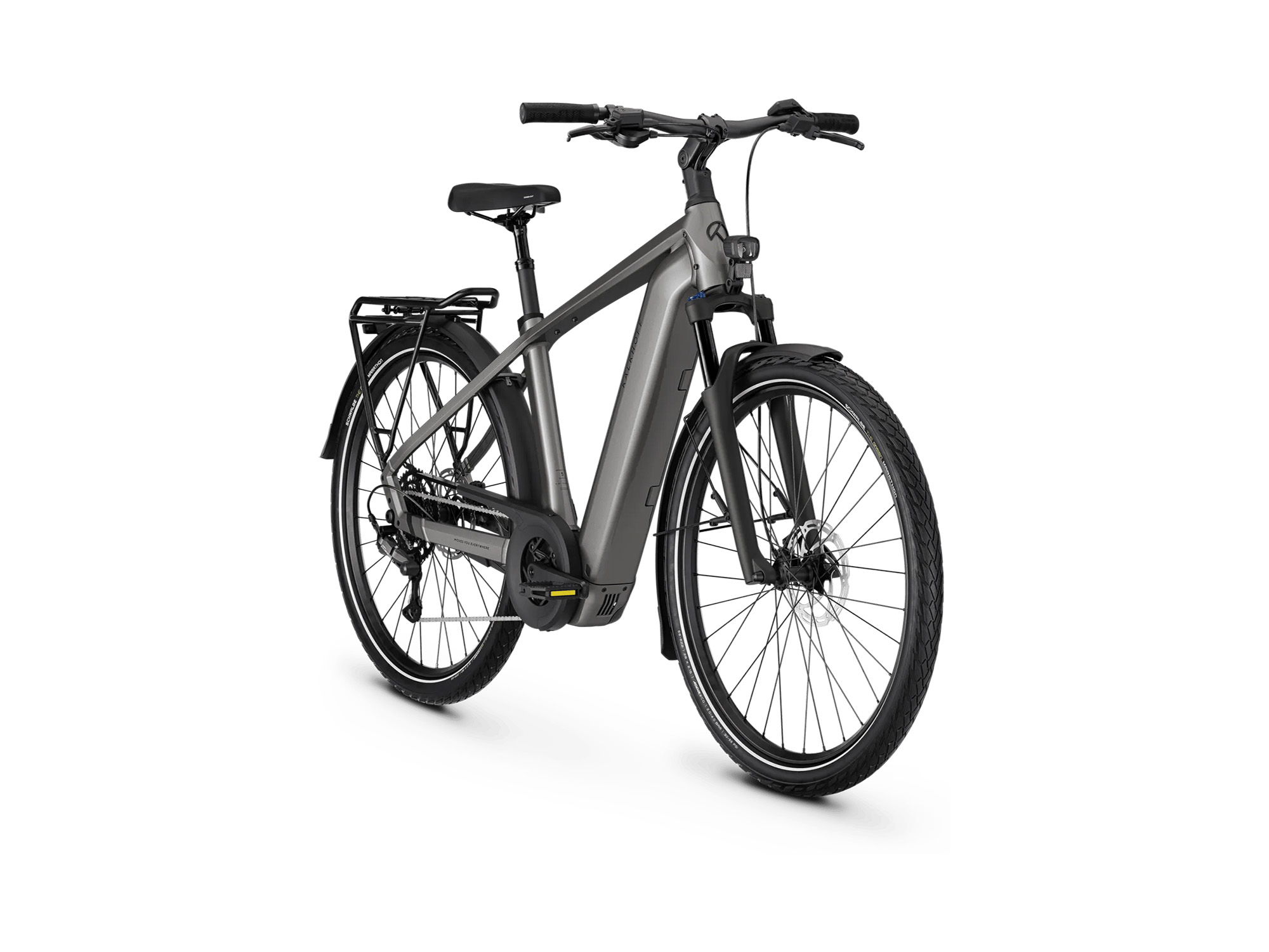 Kalkhoff ENDEAVOUR 5 SEASON Diamant 800 Wh jetgrey glossy | 2027 – Schrägansicht vorne