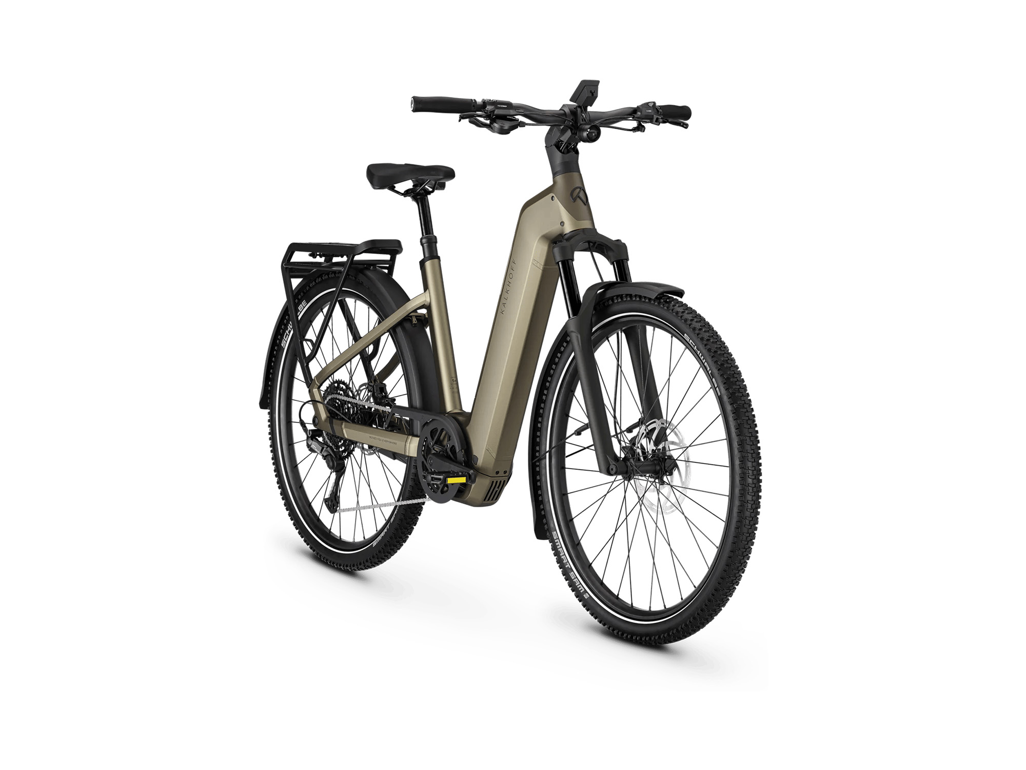 Kalkhoff ENTICE 5+ ADVANCE Wave 800 Wh umberbrown matt/darkumberbrown matt | 2027 – Schrägansicht vorne