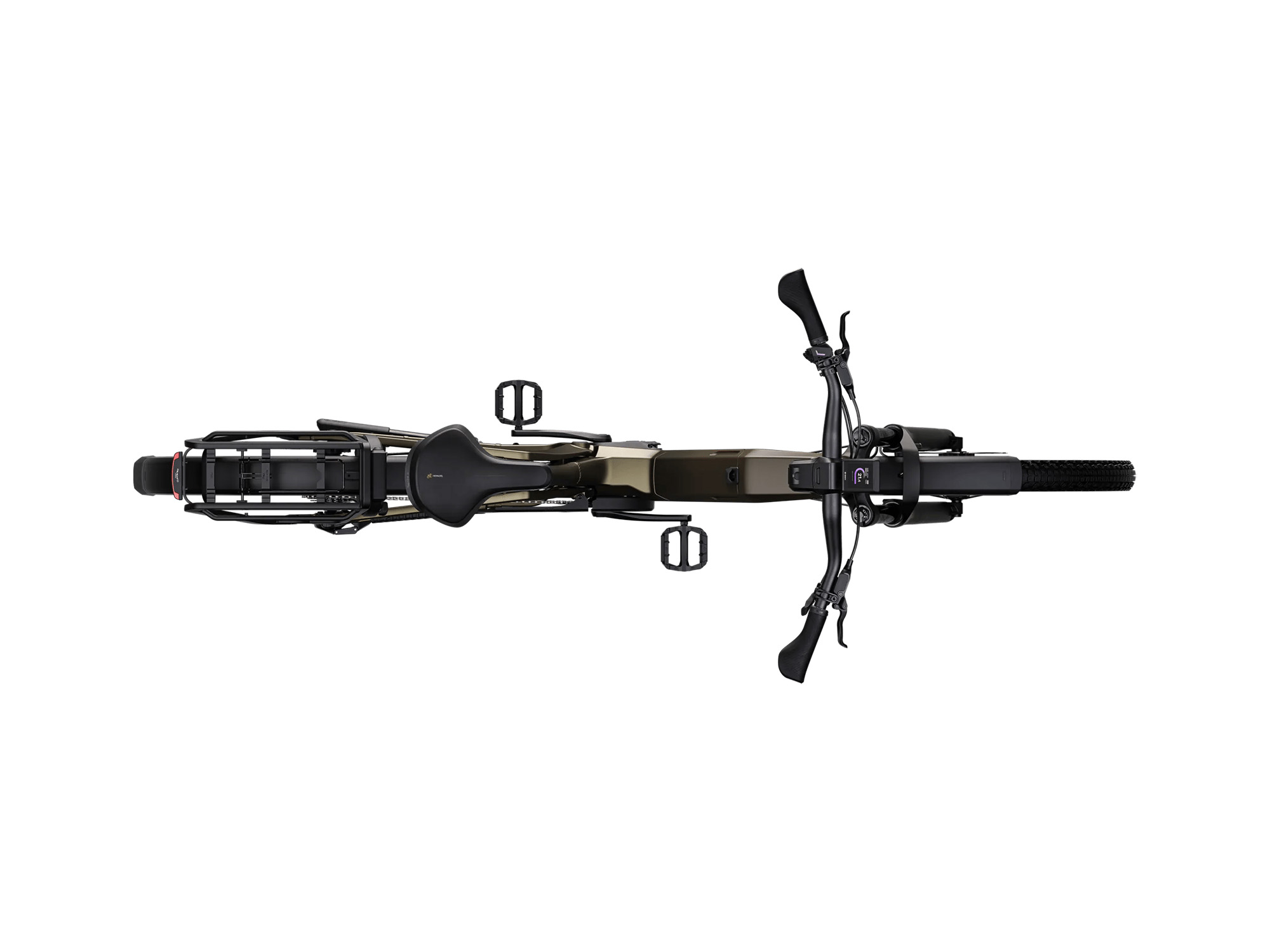 Kalkhoff ENTICE 7+ ADVANCE Wave 800 Wh umberbrown matt/darkumberbrown matt | 2027 – Draufsicht