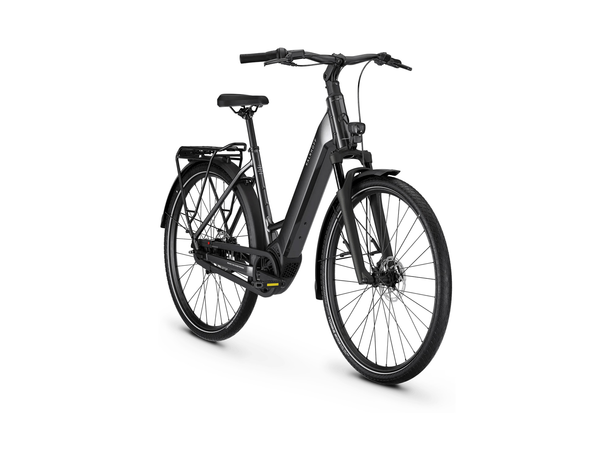 Kalkhoff IMAGE L SEASON Wave 400 Wh diamondblack glossy | 2027 – Schrägansicht vorne