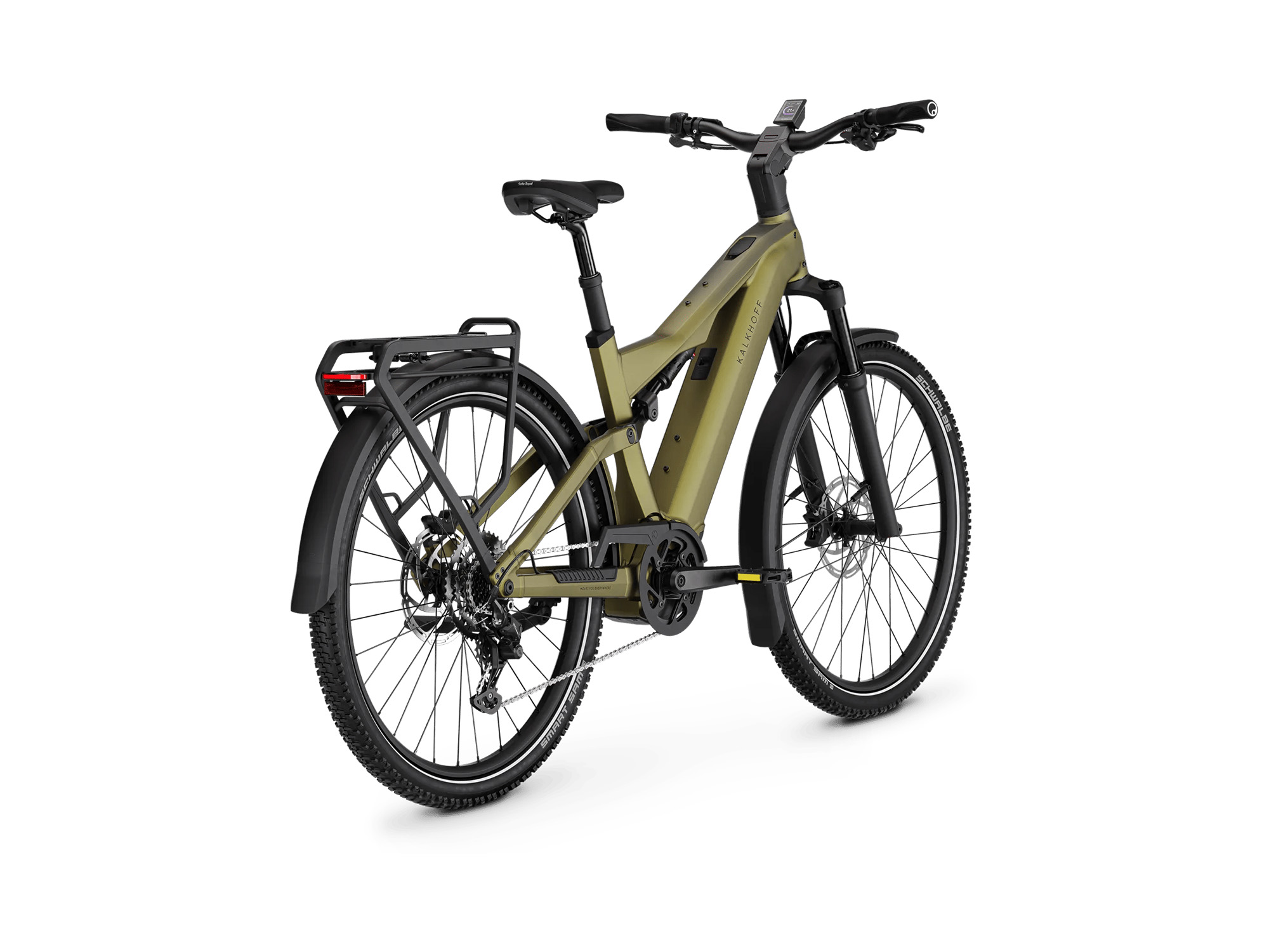 Kalkhoff ENTICE 7+ MOVE Diamant 800 Wh meadowgreen matt/darkmeadowgreen matt | 2027 – Schrägansicht hinten