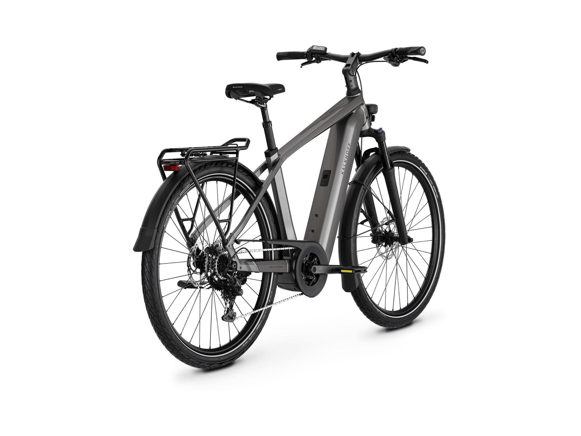 Kalkhoff ENDEAVOUR 5 SEASON Diamant 800 Wh jetgrey glossy | 2027 – Schrägansicht hinten
