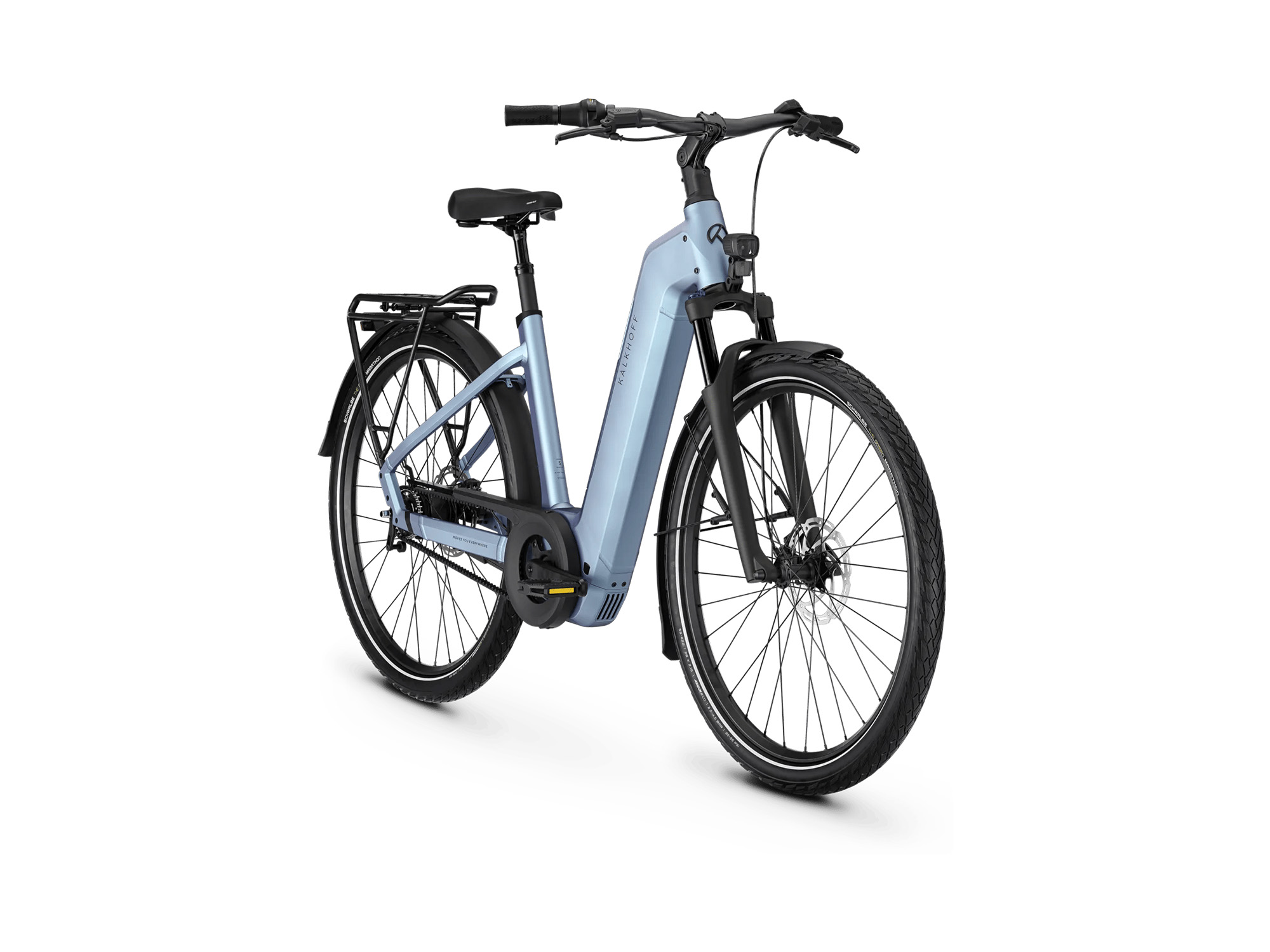 Kalkhoff IMAGE 5 SEASON Wave 800 Wh polarblue matt | 2027 – Schrägansicht vorne