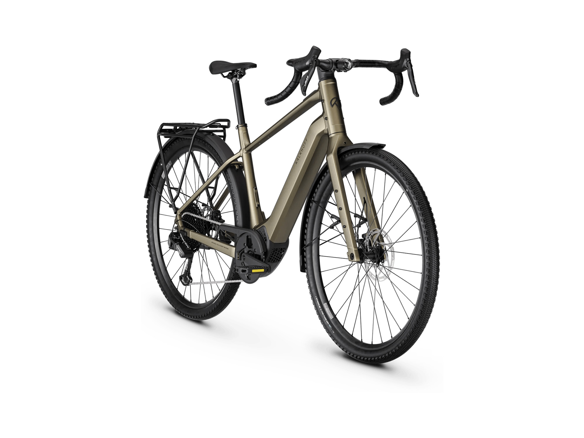 Kalkhoff ENDEAVOUR L TOURING Diamant 400 Wh umberbrown matt | 2027 – Schrägansicht vorne