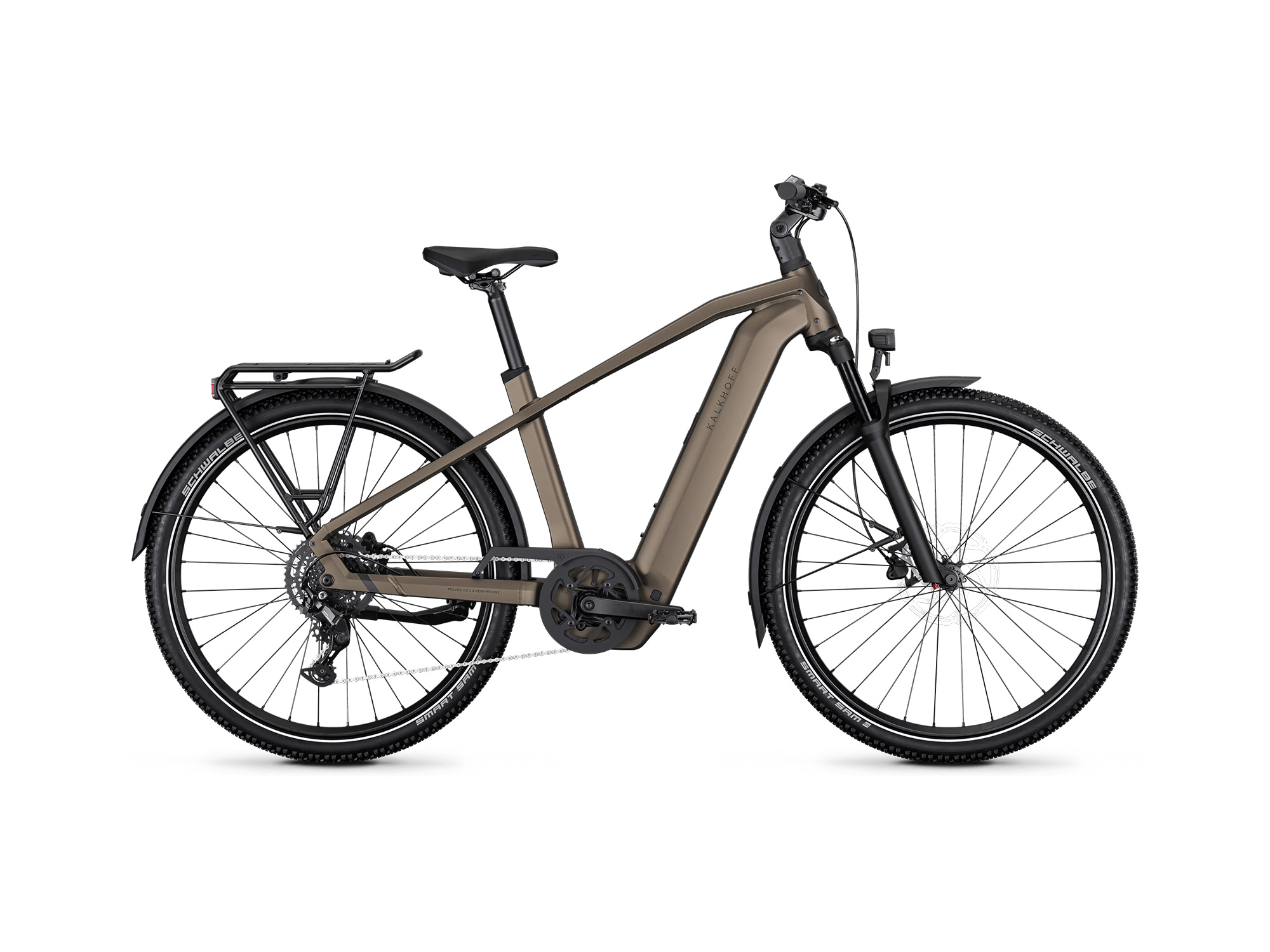 Kalkhoff ENTICE 5 SEASON Diamant 800 Wh darkcaramelbrown matt | 2027 – Seitenansicht