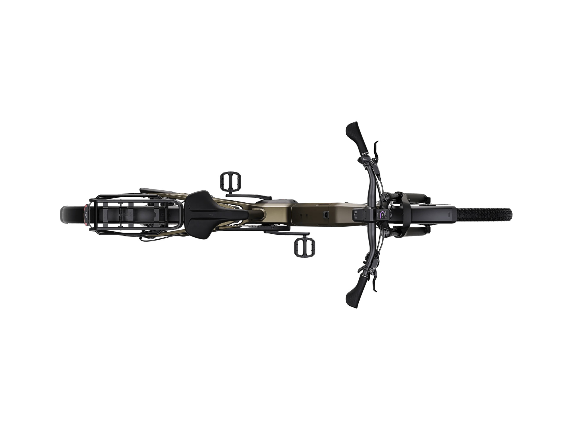 Kalkhoff ENTICE 5+ ADVANCE Wave 800 Wh umberbrown matt/darkumberbrown matt | 2027 – Draufsicht