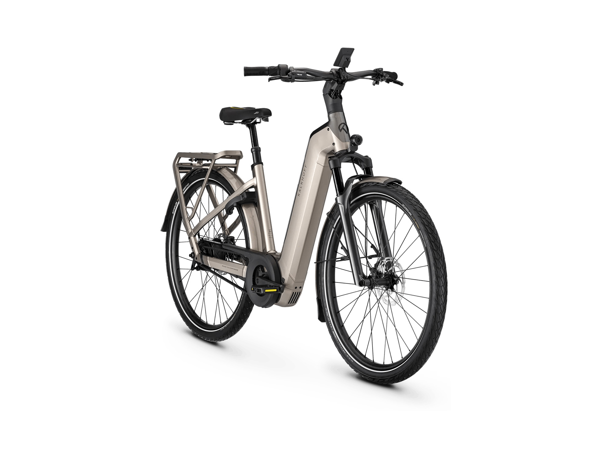 Kalkhoff IMAGE 5+ ADVANCE Wave 800 Wh adamantsilver glossy/crystalgrey glossy | 2027 – Schrägansicht vorne