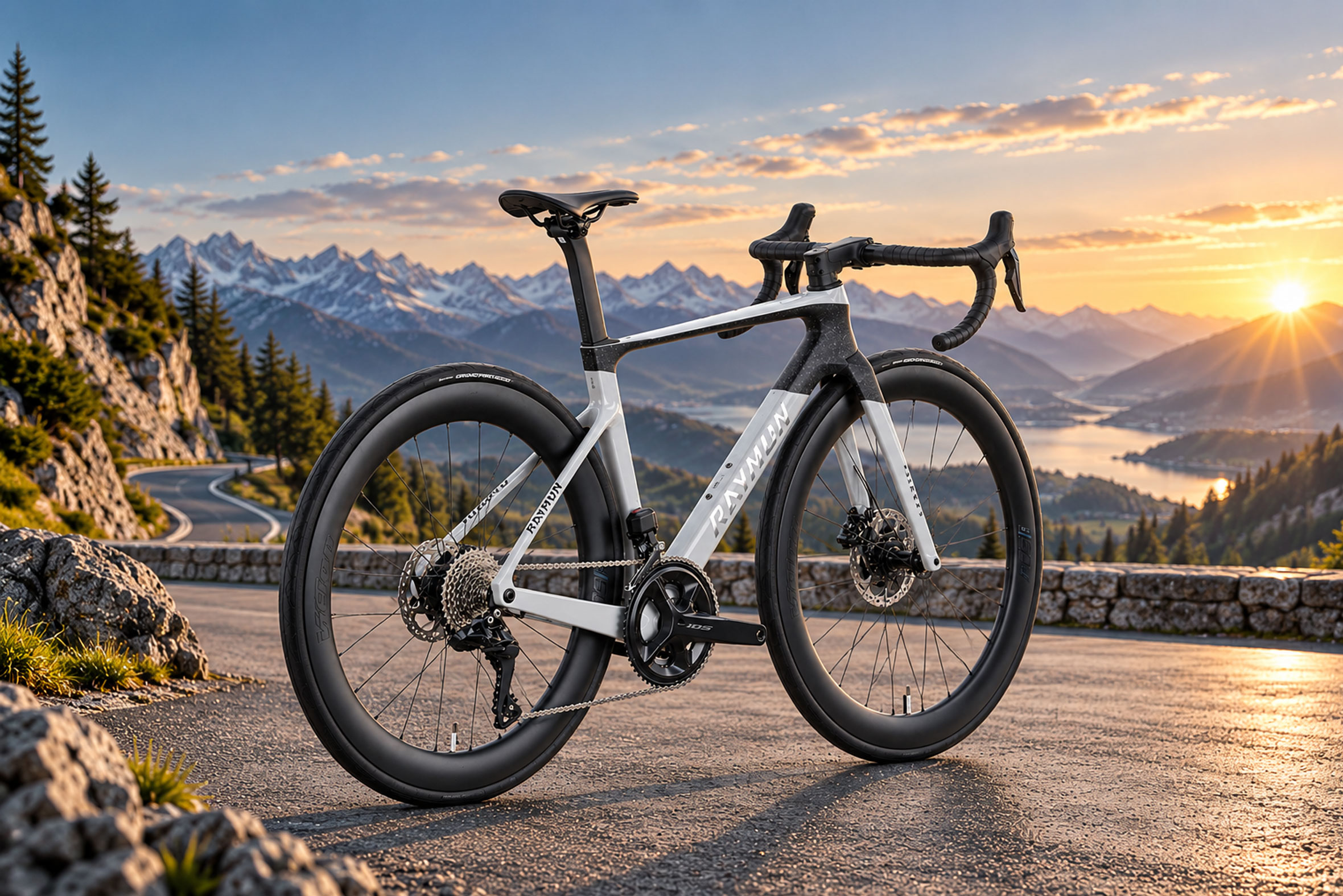 RAYMON Arva Pro SE Grey/Carbon – Rennrad mit Shimano 105 Di2