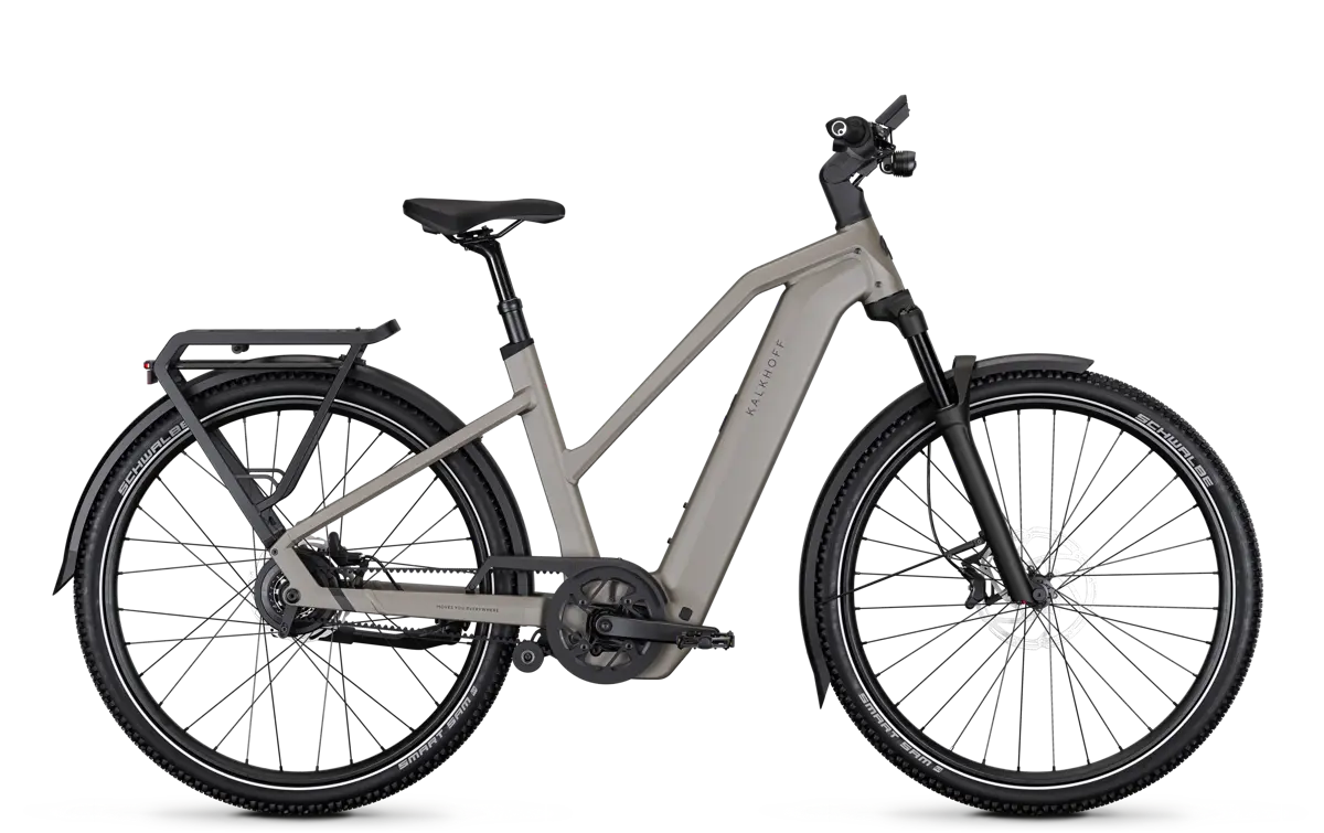 Kalkhoff ENTICE 5+ ADVANCE BELT Trapez 800 Wh moonstonegrey matt | 2027