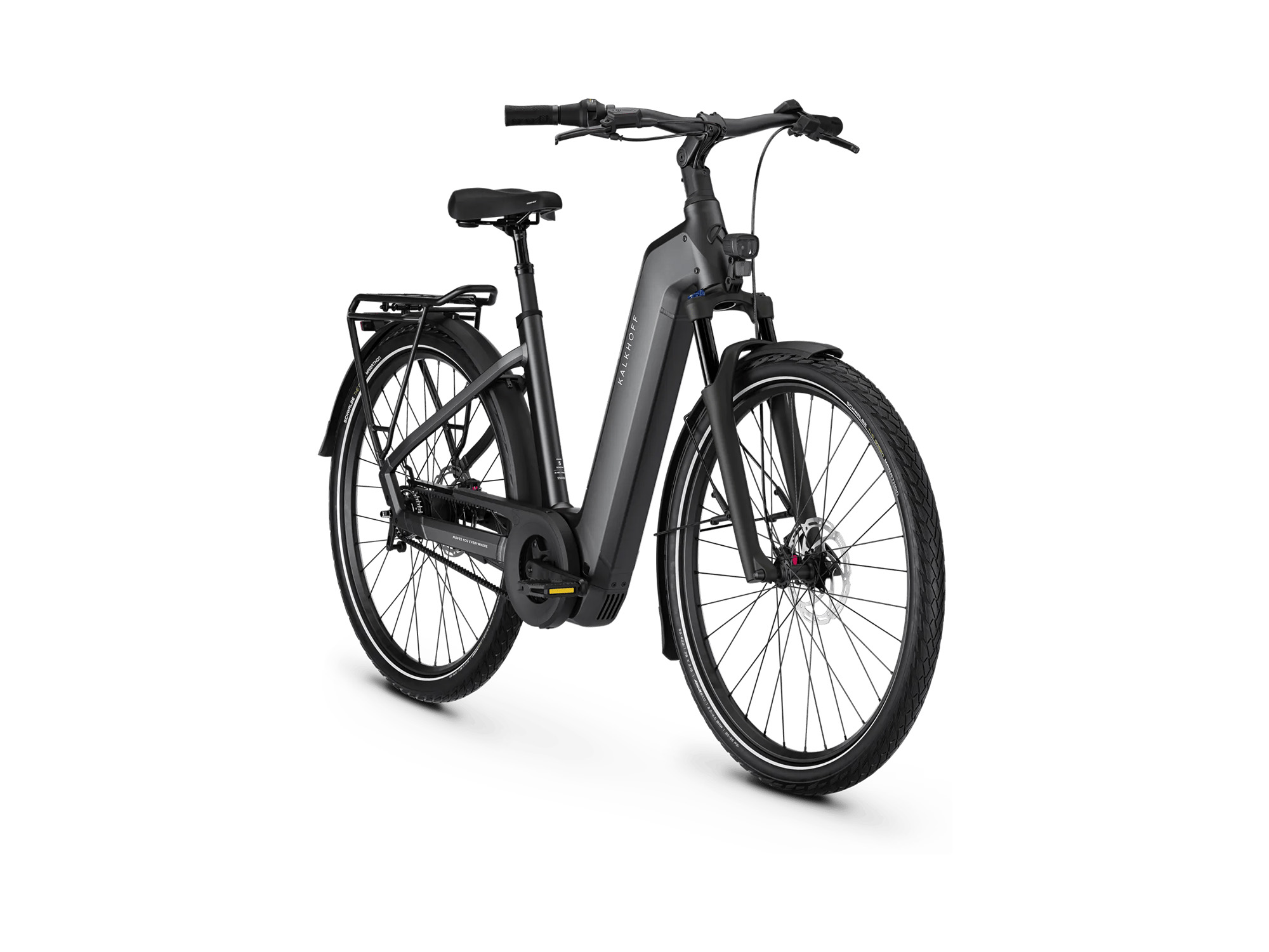 Kalkhoff IMAGE 5 SEASON Wave 800 Wh diamondblack matt | 2027 – Schrägansicht vorne