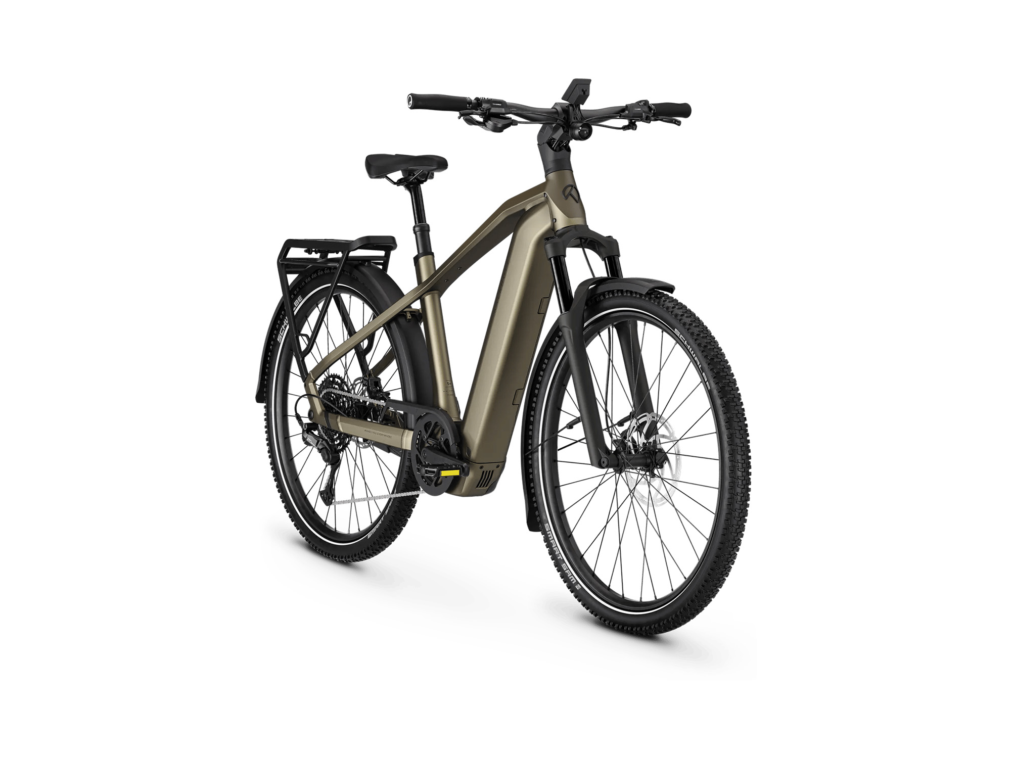 Kalkhoff ENTICE 5+ ADVANCE Diamant 800 Wh umberbrown matt/darkumberbrown matt | 2027 – Schrägansicht vorne