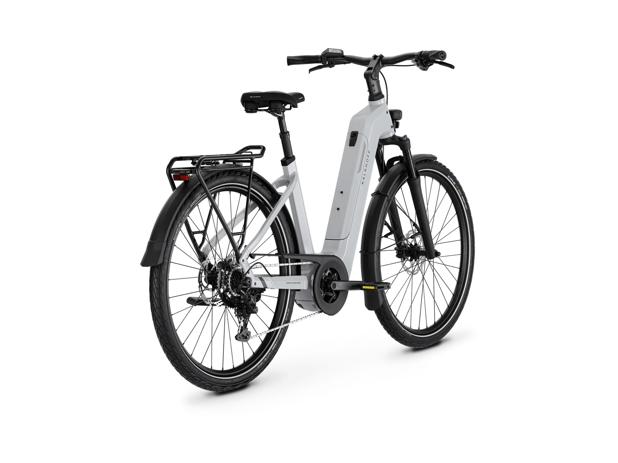 Kalkhoff ENDEAVOUR 5 SEASON Wave 800 Wh offwhite glossy | 2027 – Schrägansicht hinten