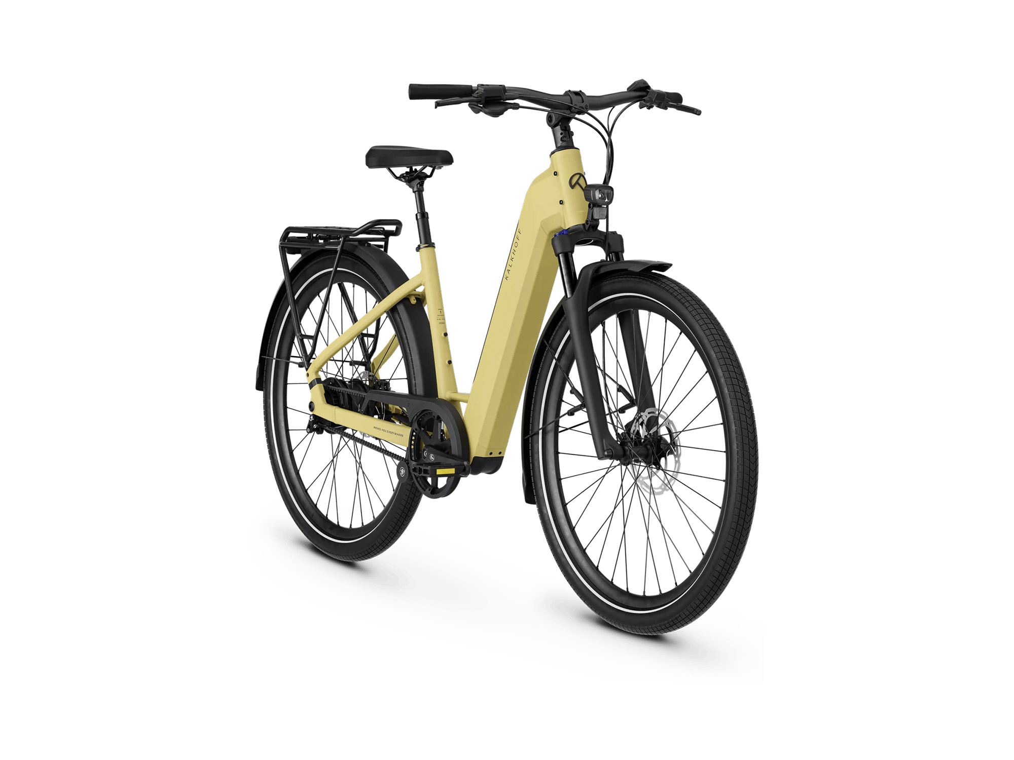 Kalkhoff IMAGE 1 ADVANCE Wave 540 Wh acaciayellow matt | 2027 – Schrägansicht vorne