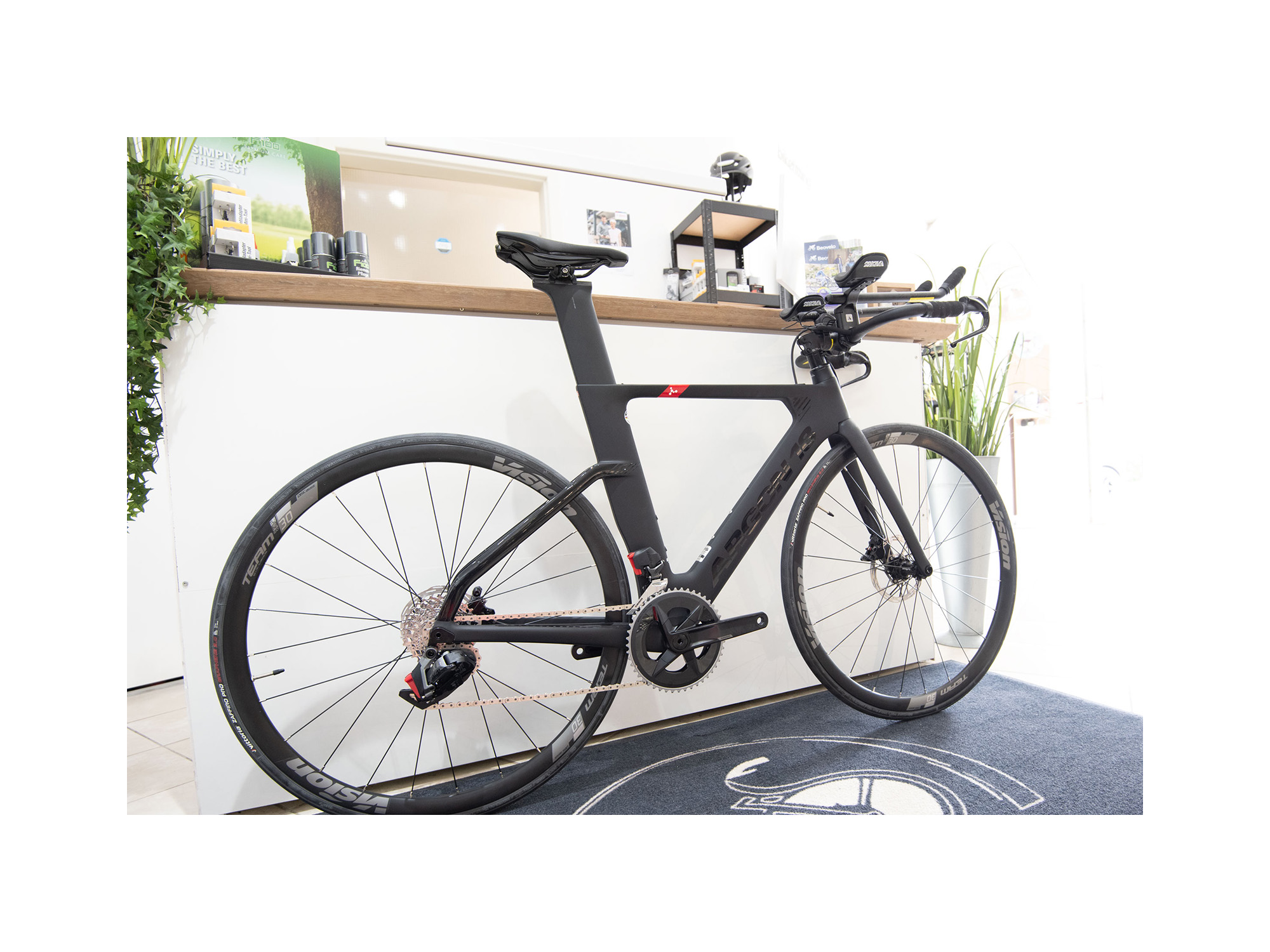 Triathlon Bike Argon 18 E-117 Rival eTap AXS Black - CC 58.78 | 2024-Copy