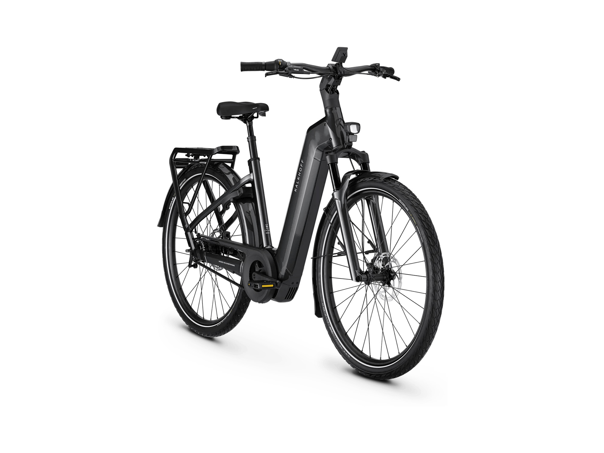 Kalkhoff IMAGE 5+ MOVE Wave 800 Wh diamondblack glossy | 2027 – Schrägansicht vorne