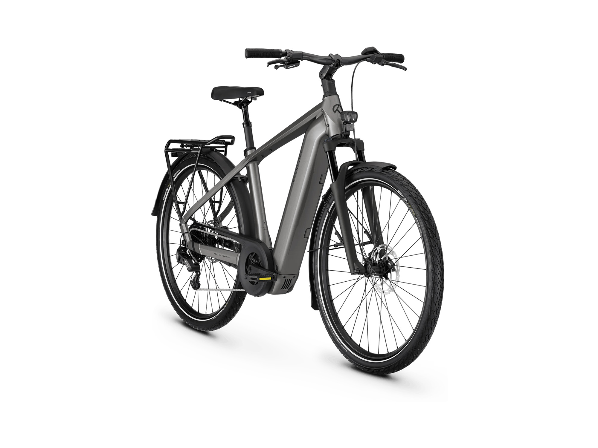 Kalkhoff ENDEAVOUR 5 AUTO Diamant 800 Wh jetgrey glossy | 2027 – Schrägansicht vorne