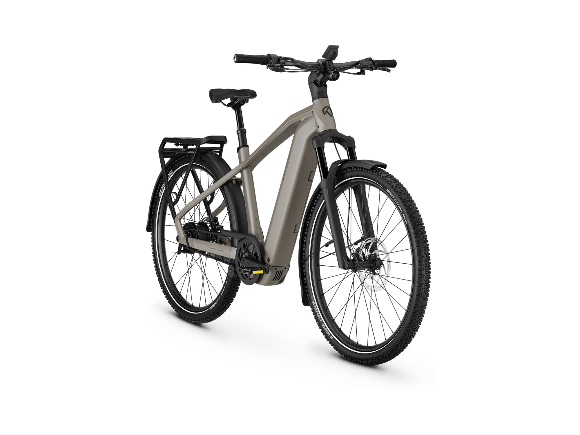 Kalkhoff ENTICE 5+ ADVANCE BELT Diamant 800 Wh moonstonegrey matt | 2027 – Schrägansicht vorne