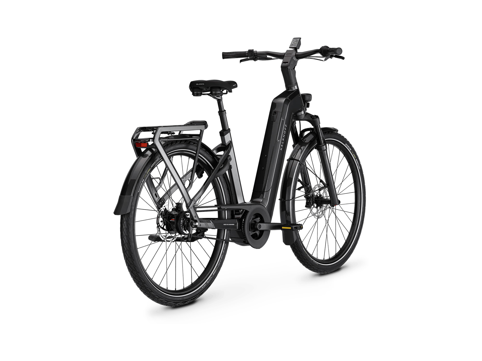 Kalkhoff IMAGE 5+ MOVE Wave 800 Wh diamondblack glossy | 2027 – Schrägansicht hinten