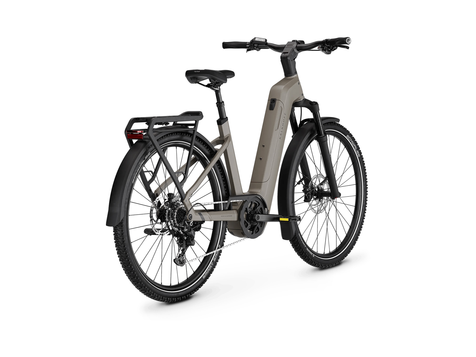 Kalkhoff ENTICE 5+ MOVE Wave 800 Wh moonstonegrey matt | 2027 – Schrägansicht hinten