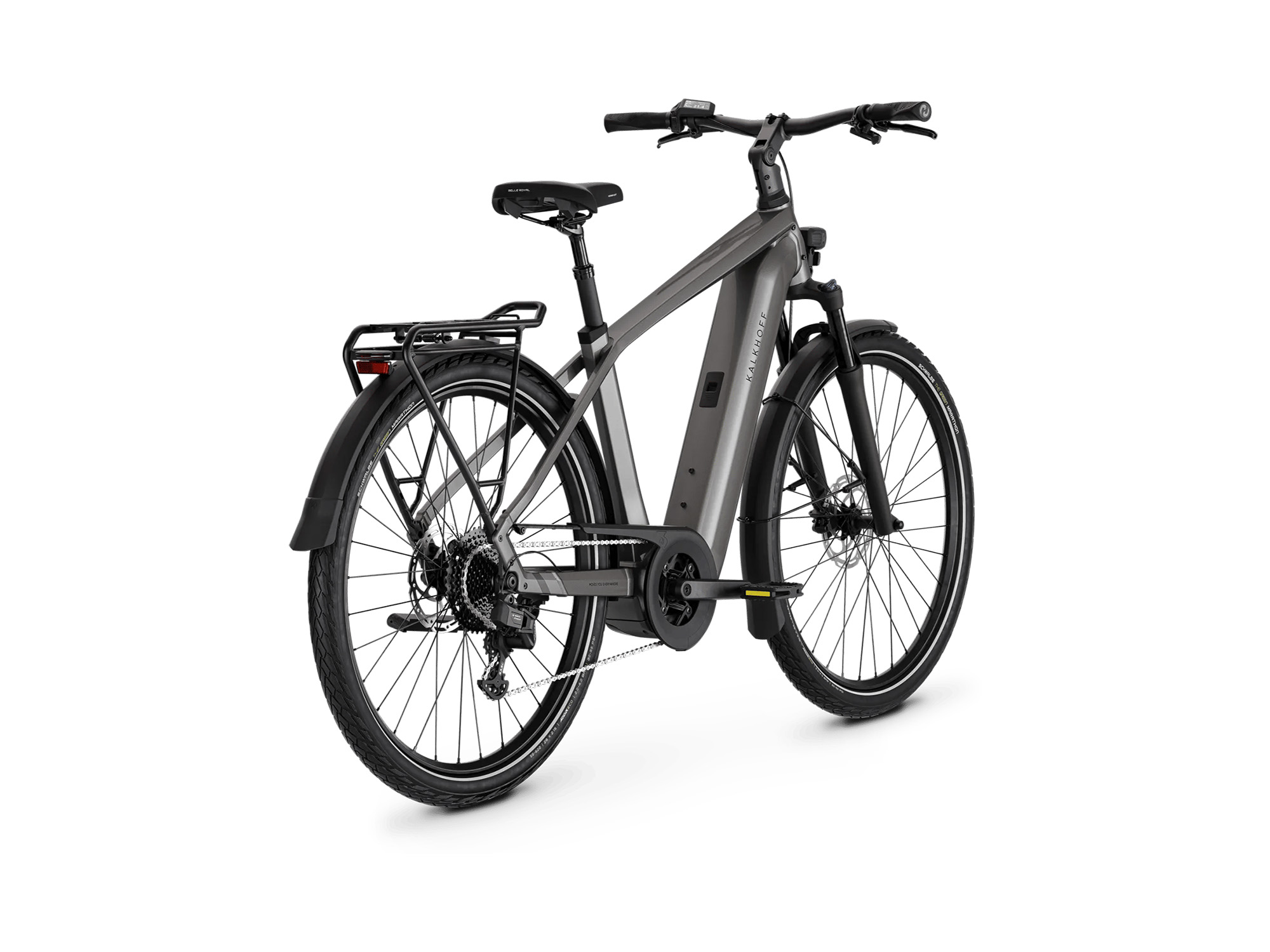 Kalkhoff ENDEAVOUR 5 AUTO Diamant 800 Wh jetgrey glossy | 2027 – Schrägansicht hinten
