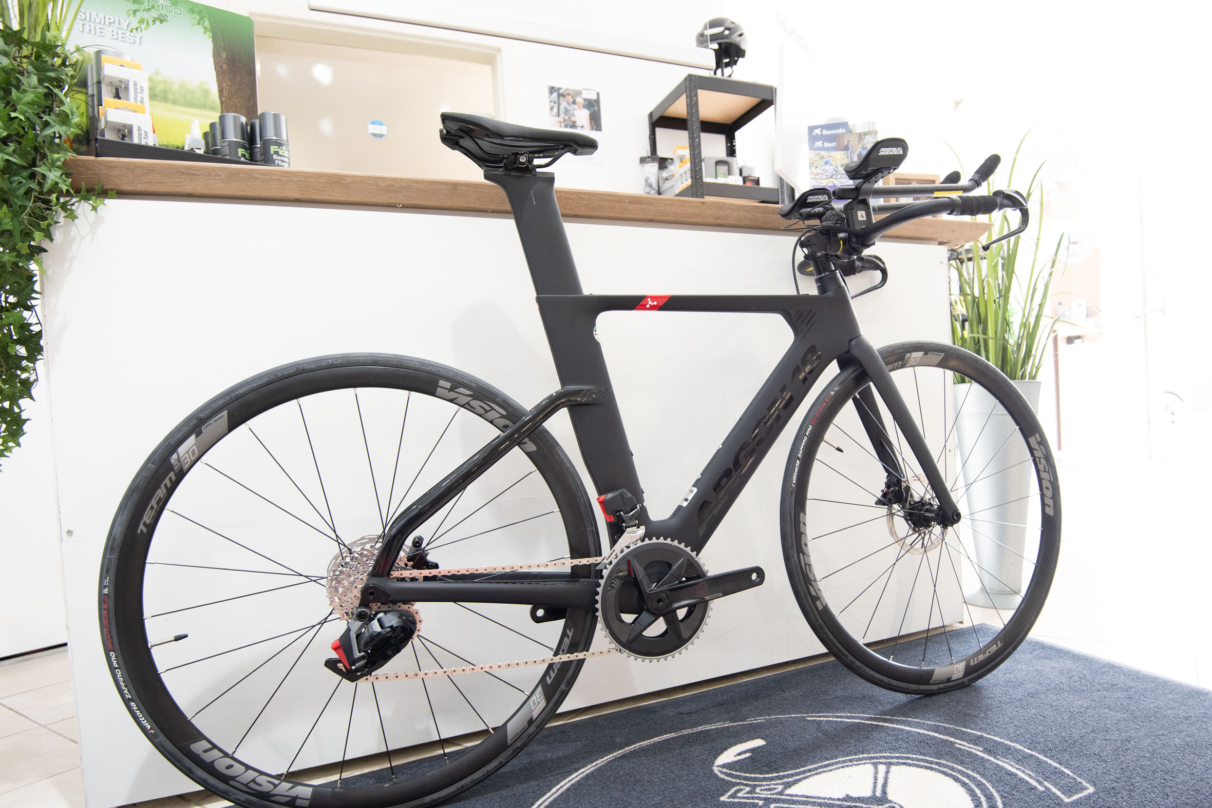 Triathlon Bike Argon 18 E-117 Rival eTap AXS Black - CC 58.78 | 2024-Copy