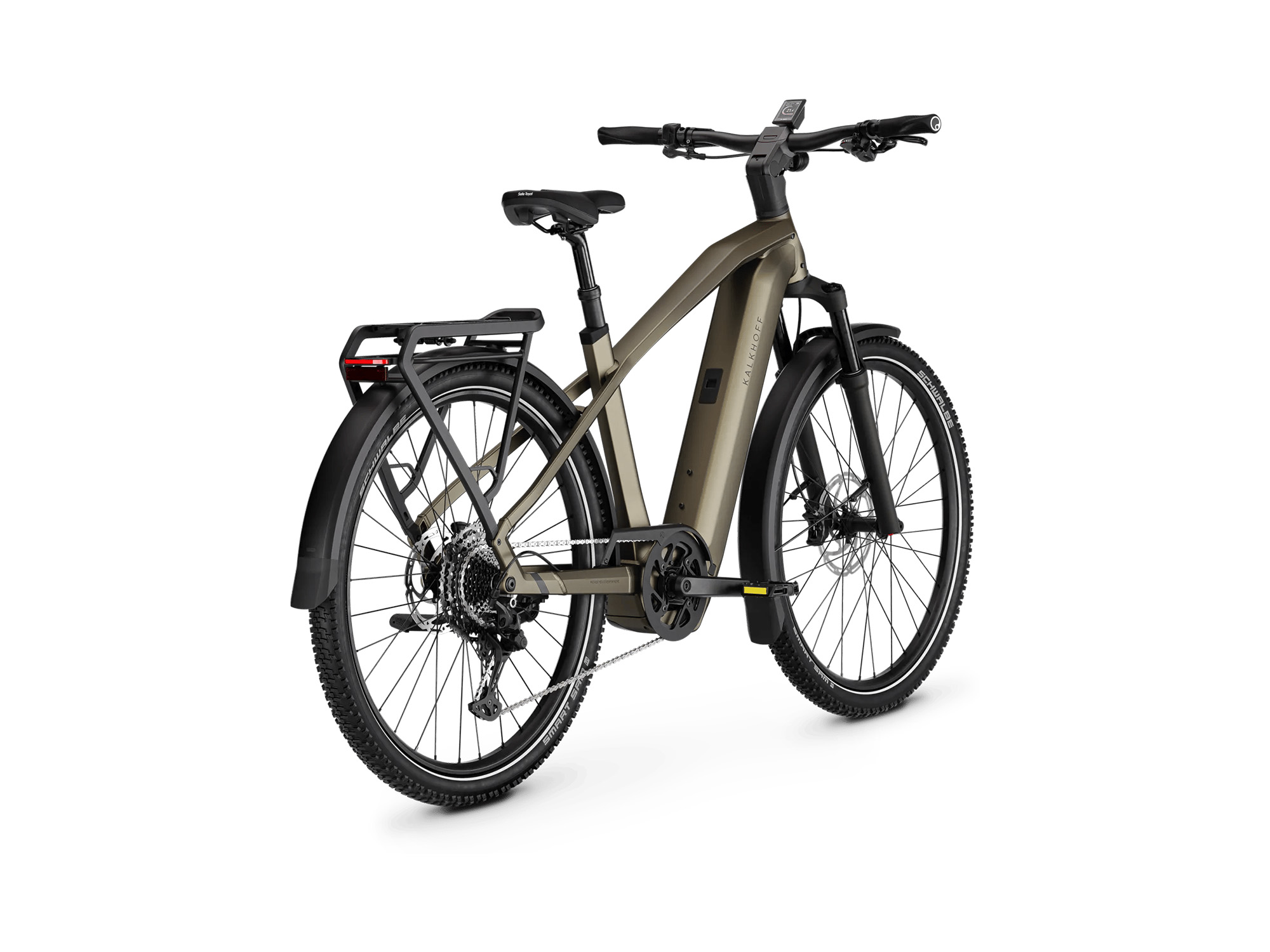 Kalkhoff ENTICE 5+ ADVANCE Diamant 800 Wh umberbrown matt/darkumberbrown matt | 2027 – Schrägansicht hinten