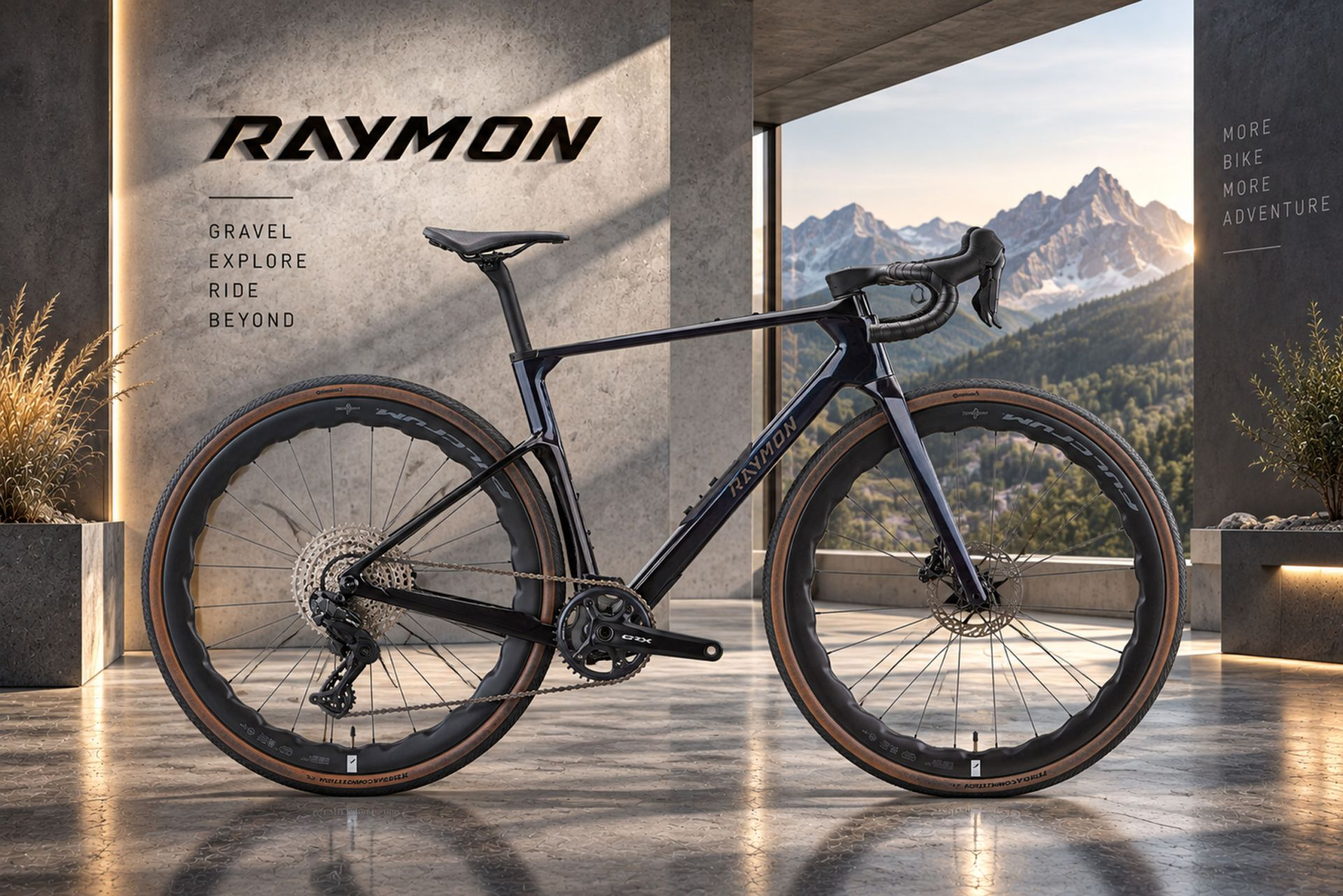 RAYMON Gravelbike in Dunkelblau