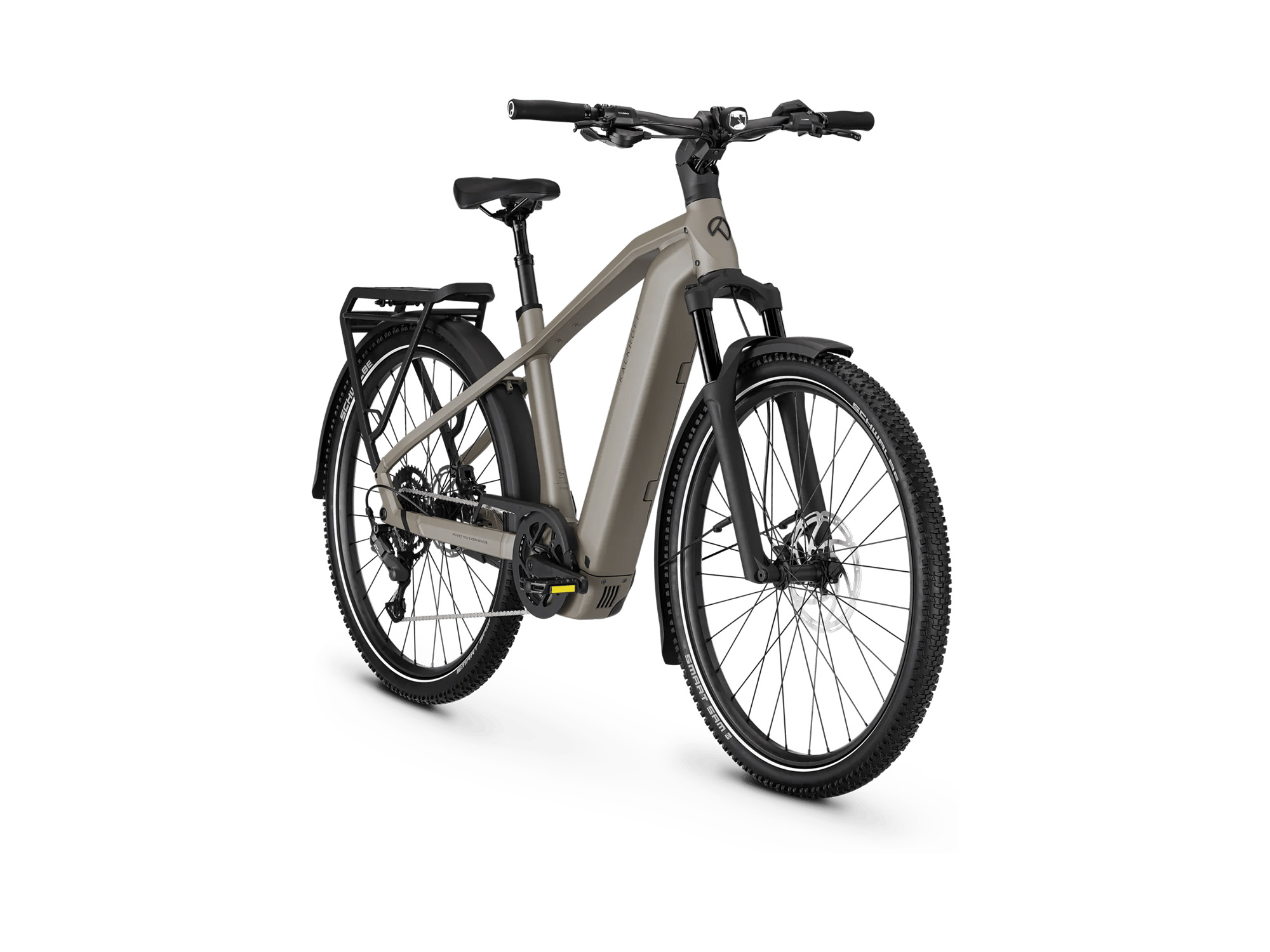 Kalkhoff ENTICE 5+ MOVE Diamant 800 Wh moonstonegrey matt | 2027 – Schrägansicht vorne