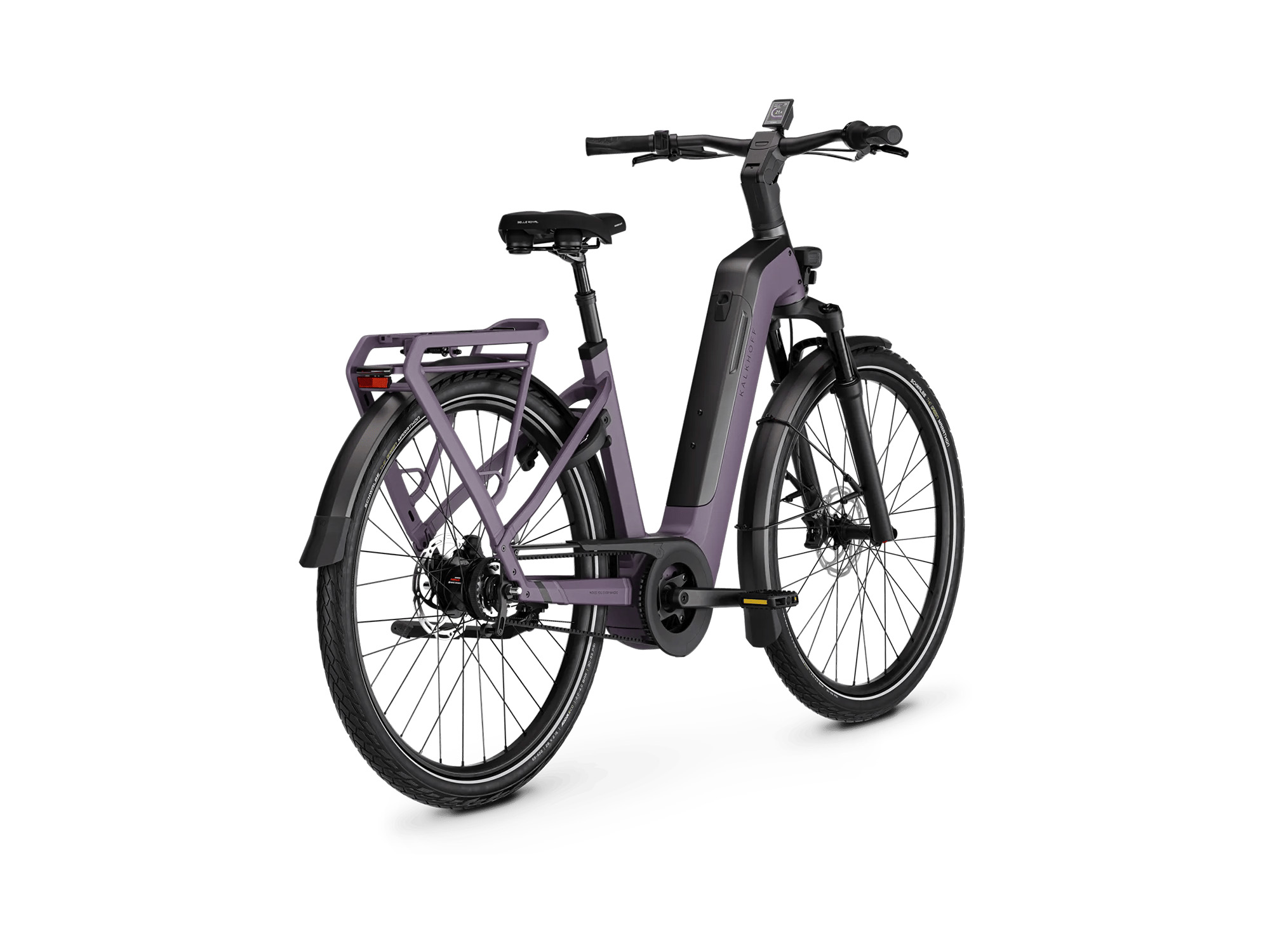 Kalkhoff IMAGE 5+ MOVE Wave 800 Wh midnightplum matt/diamondblack matt | 2027 – Schrägansicht hinten