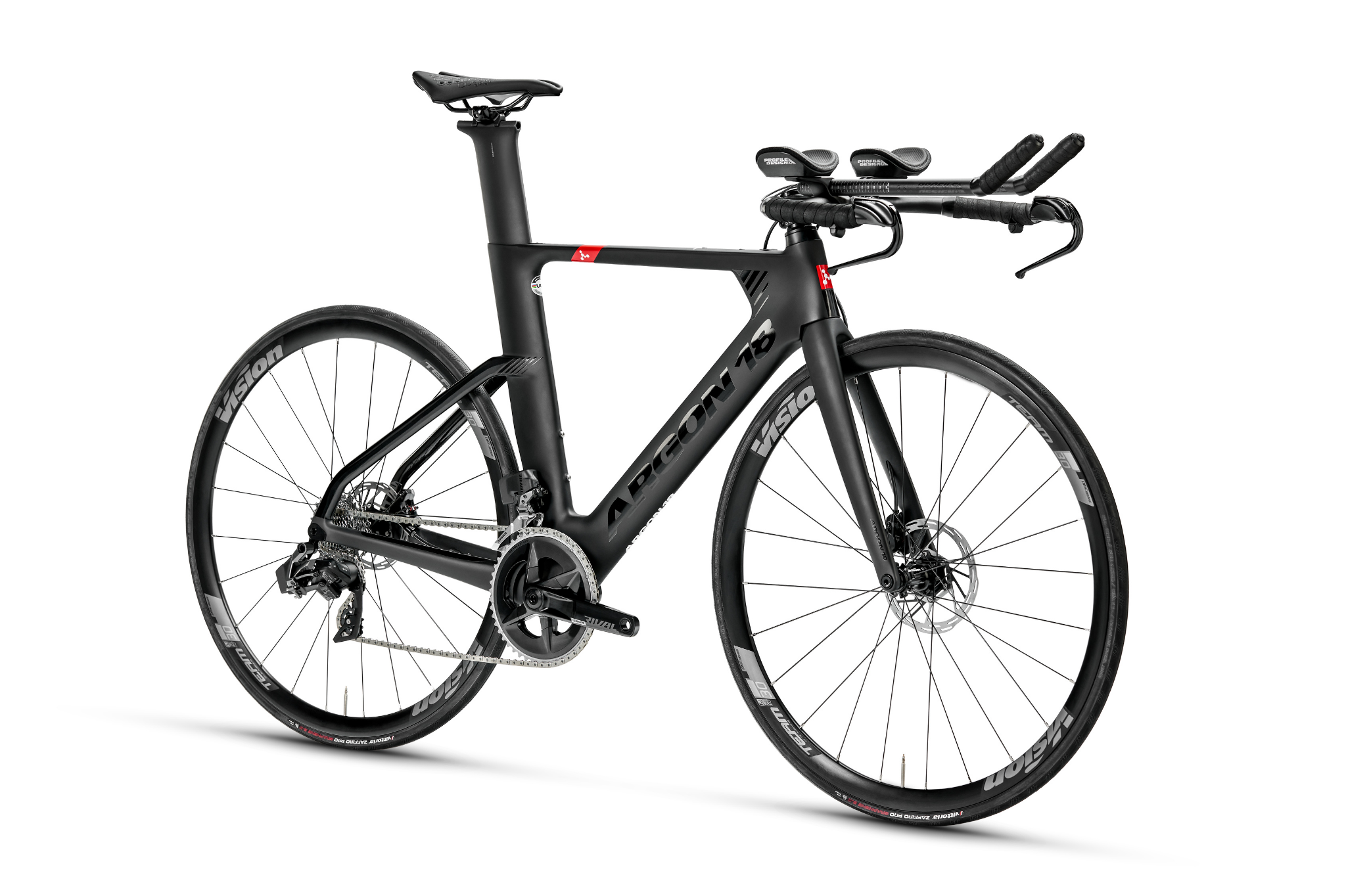 Triathlon Bike Argon 18 E-117 Rival eTap AXS Black - CC 58.78 | 2024-Copy