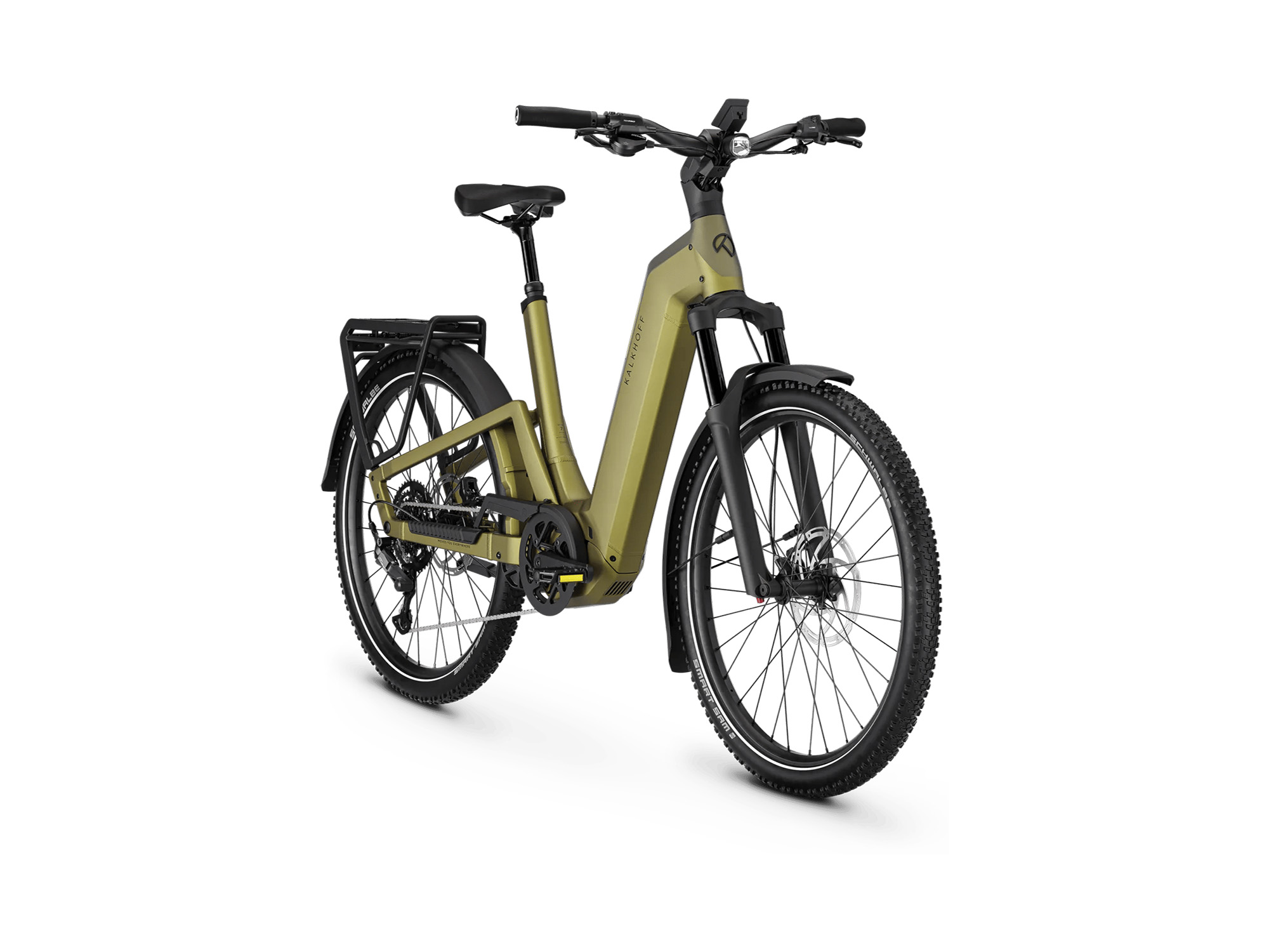 Kalkhoff ENTICE 7+ MOVE Wave 800 Wh meadowgreen matt/darkmeadowgreen matt | 2027 – Schrägansicht vorne