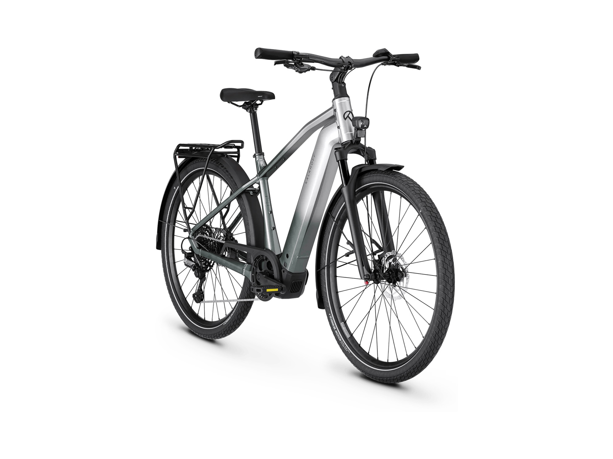 Kalkhoff ENDEAVOUR 3 AIR Diamant 600 Wh arcticgrey glossy | 2027 – Schrägansicht vorne