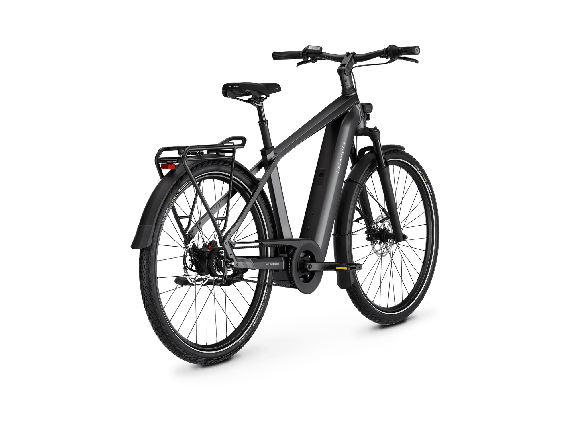 Kalkhoff IMAGE 5 SEASON Diamant 800 Wh diamondblack matt | 2027 – Schrägansicht hinten