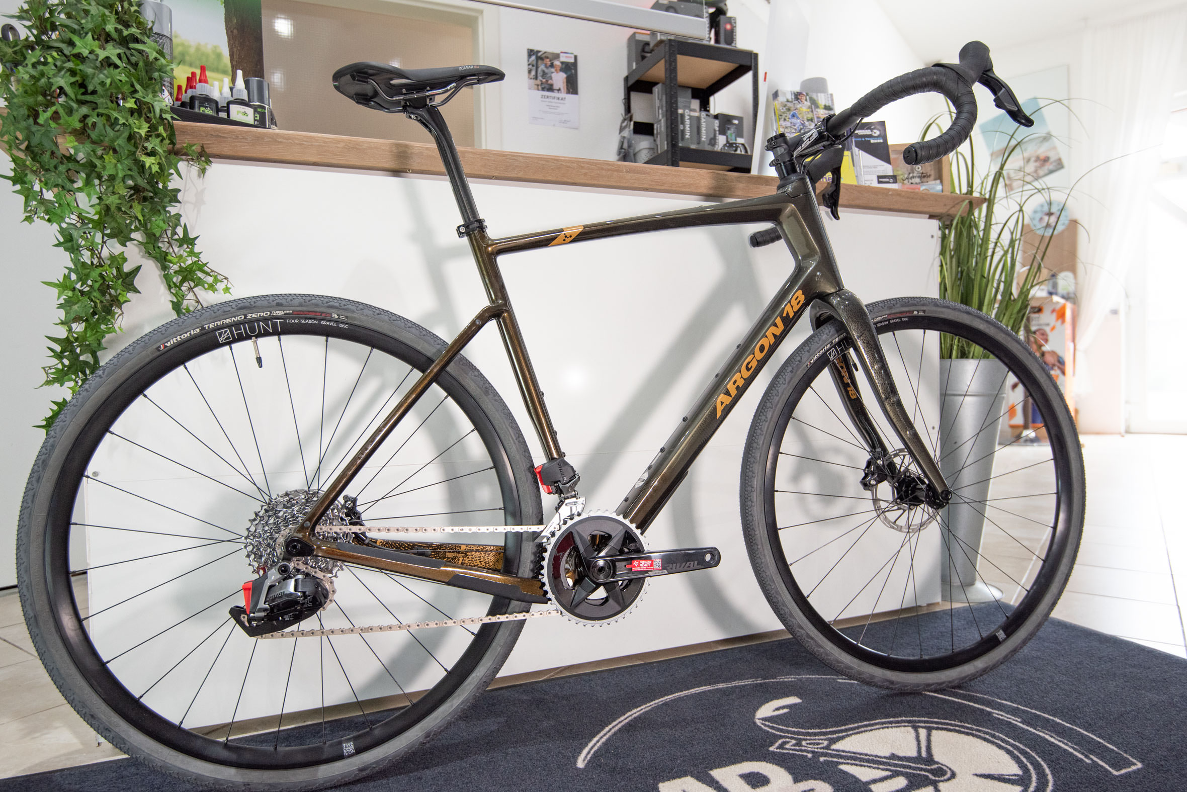 Argon 18 Gravel Bike Dark Matter Rivale AXS Wild Olive | 2024