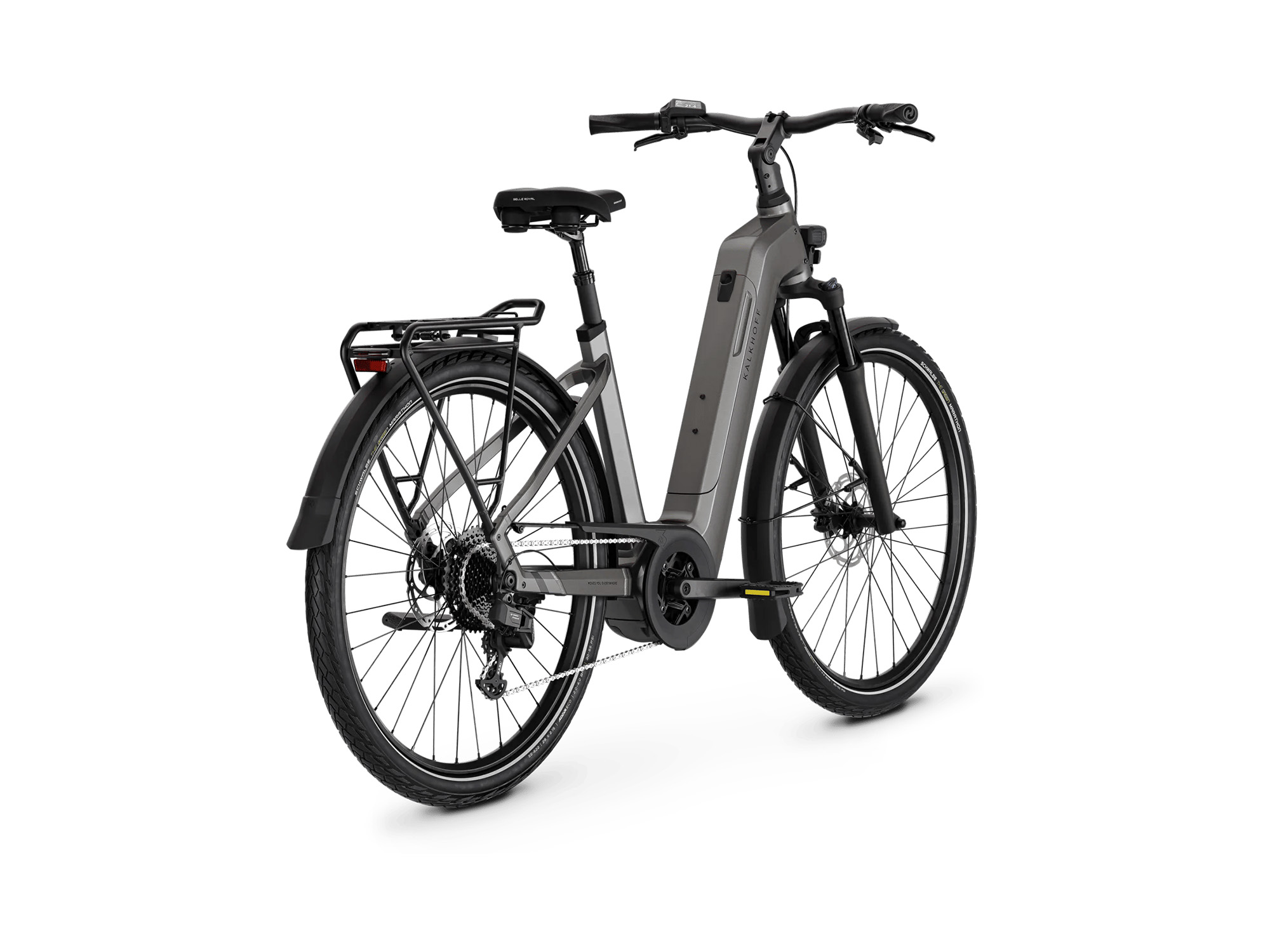 Kalkhoff ENDEAVOUR 5 AUTO Wave 800 Wh jetgrey glossy | 2027 – Schrägansicht hinten