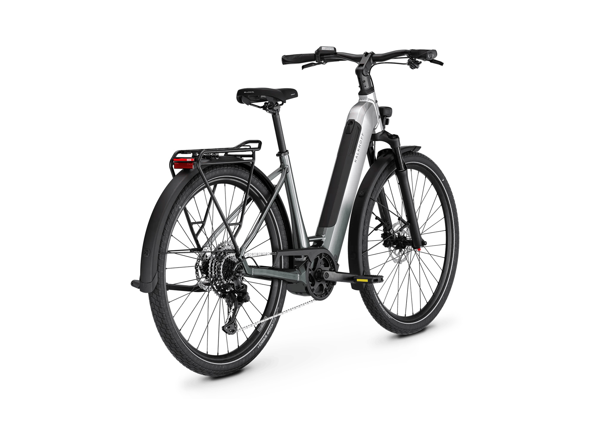 Kalkhoff ENDEAVOUR 3 AIR Wave 600 Wh arcticgrey glossy | 2027 – Schrägansicht hinten