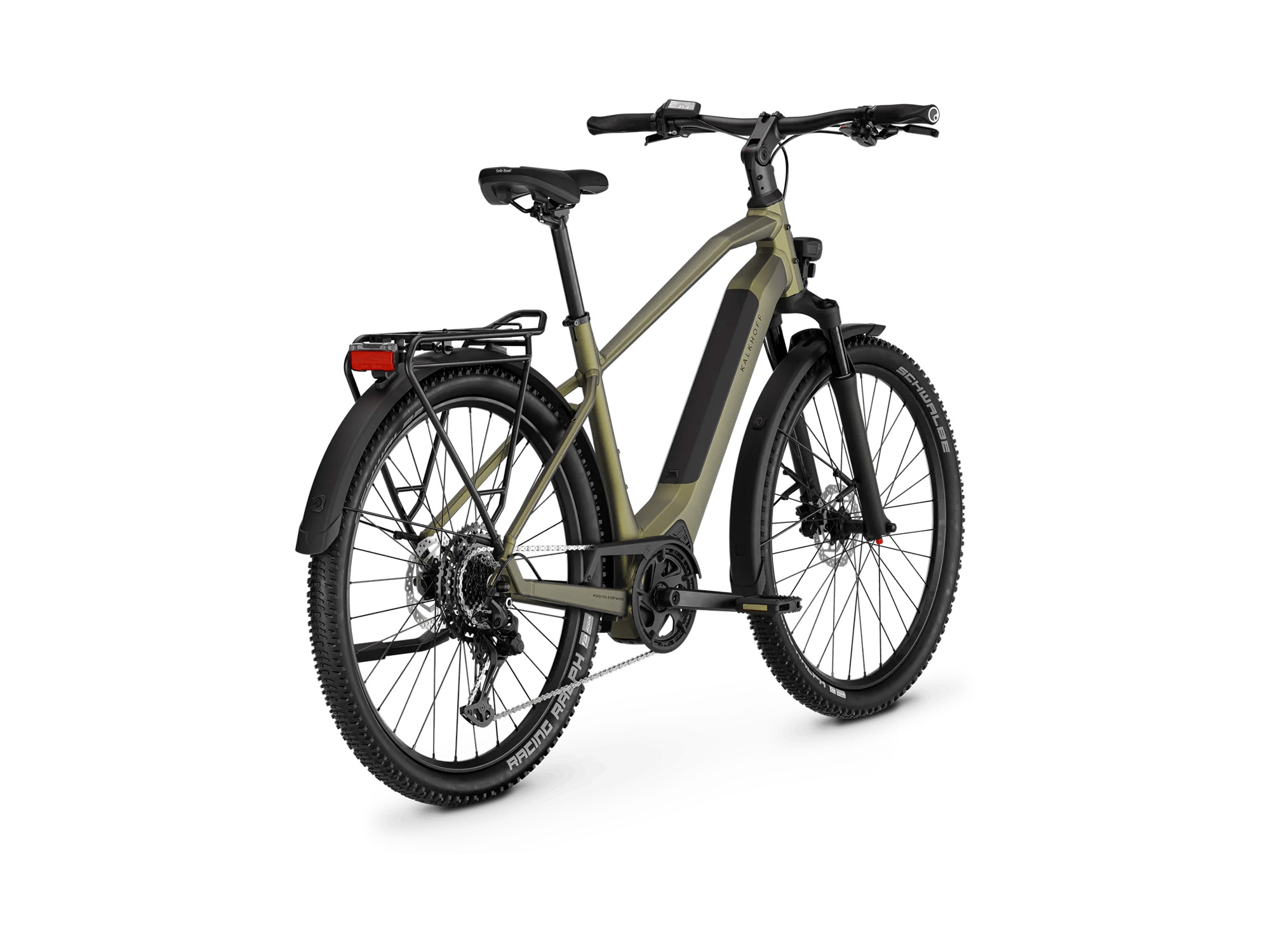 Kalkhoff ENTICE L ADVANCE Diamant 400 Wh darkmeadowgreen matt | 2027 – Schrägansicht hinten