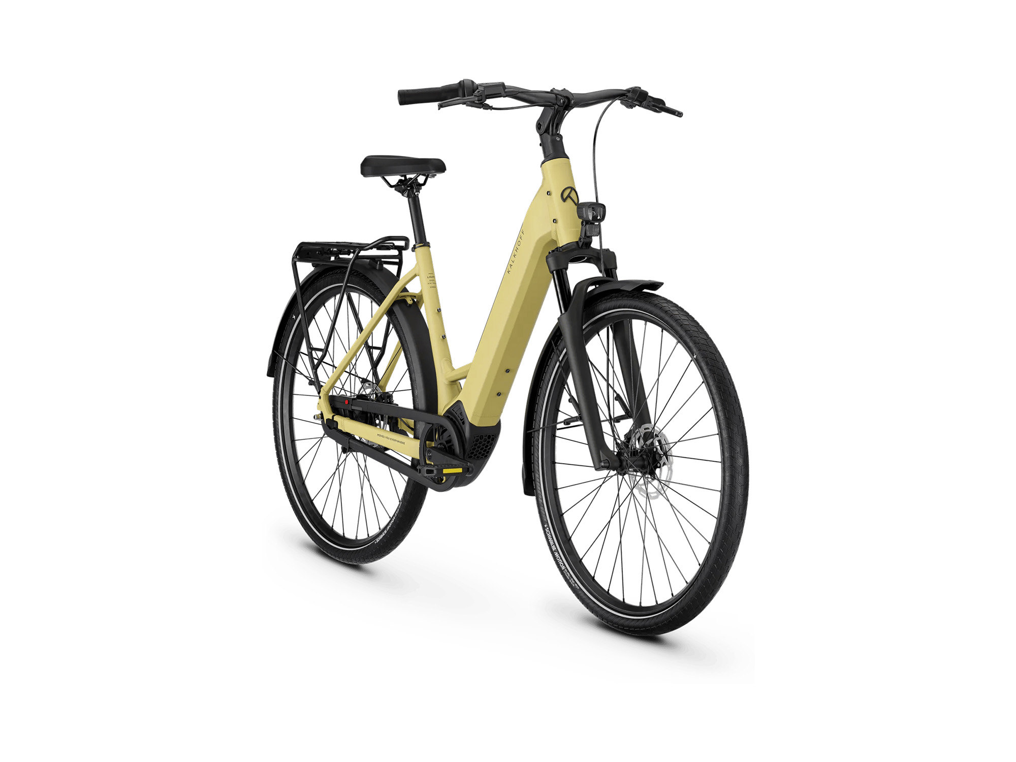 Kalkhoff IMAGE L SEASON Wave 400 Wh acaciayellow matt | 2027 – Schrägansicht vorne