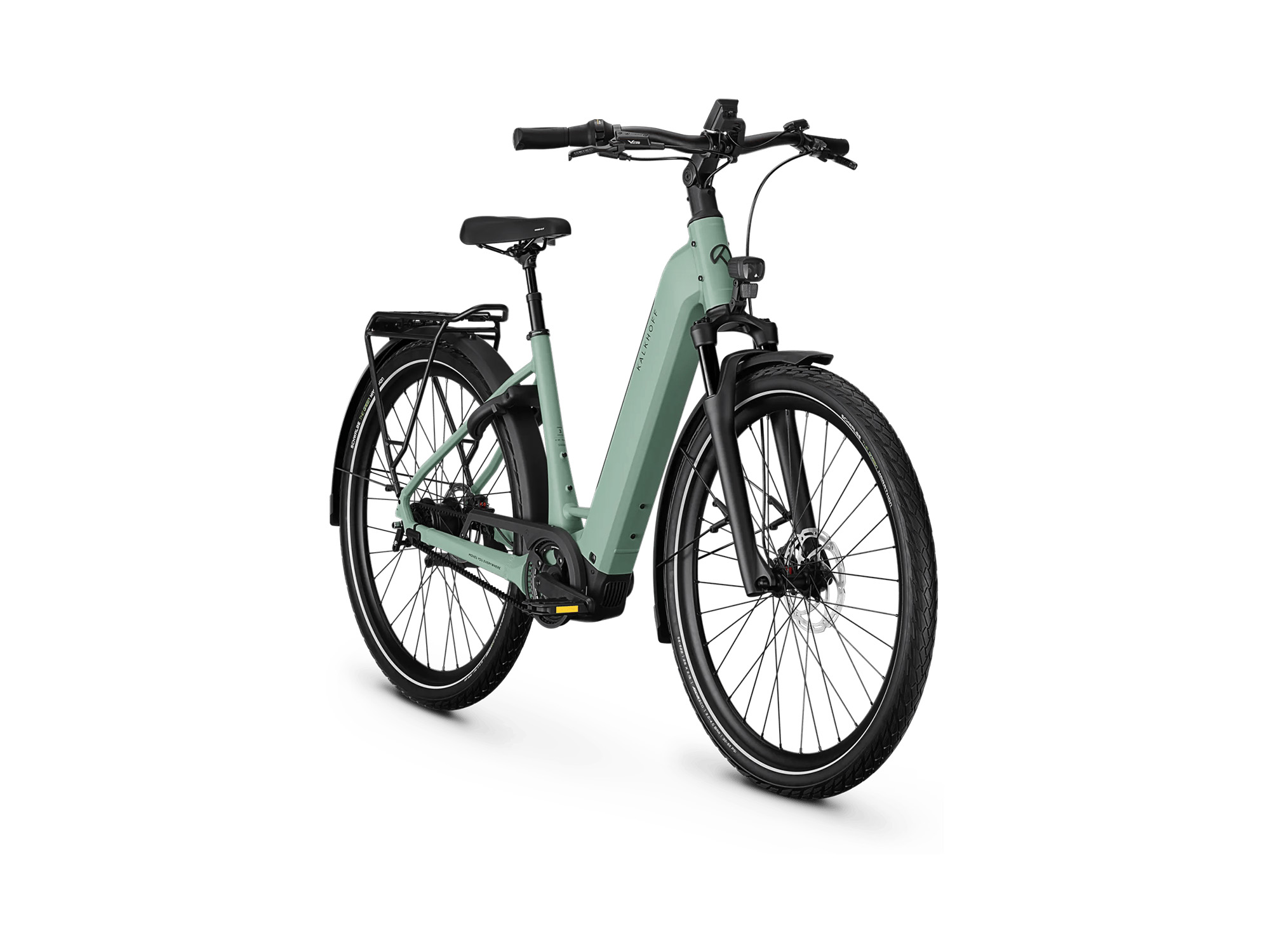 Kalkhoff IMAGE 3 EXCITE Wave 600 Wh sagegreen matt | 2027 – Schrägansicht vorne