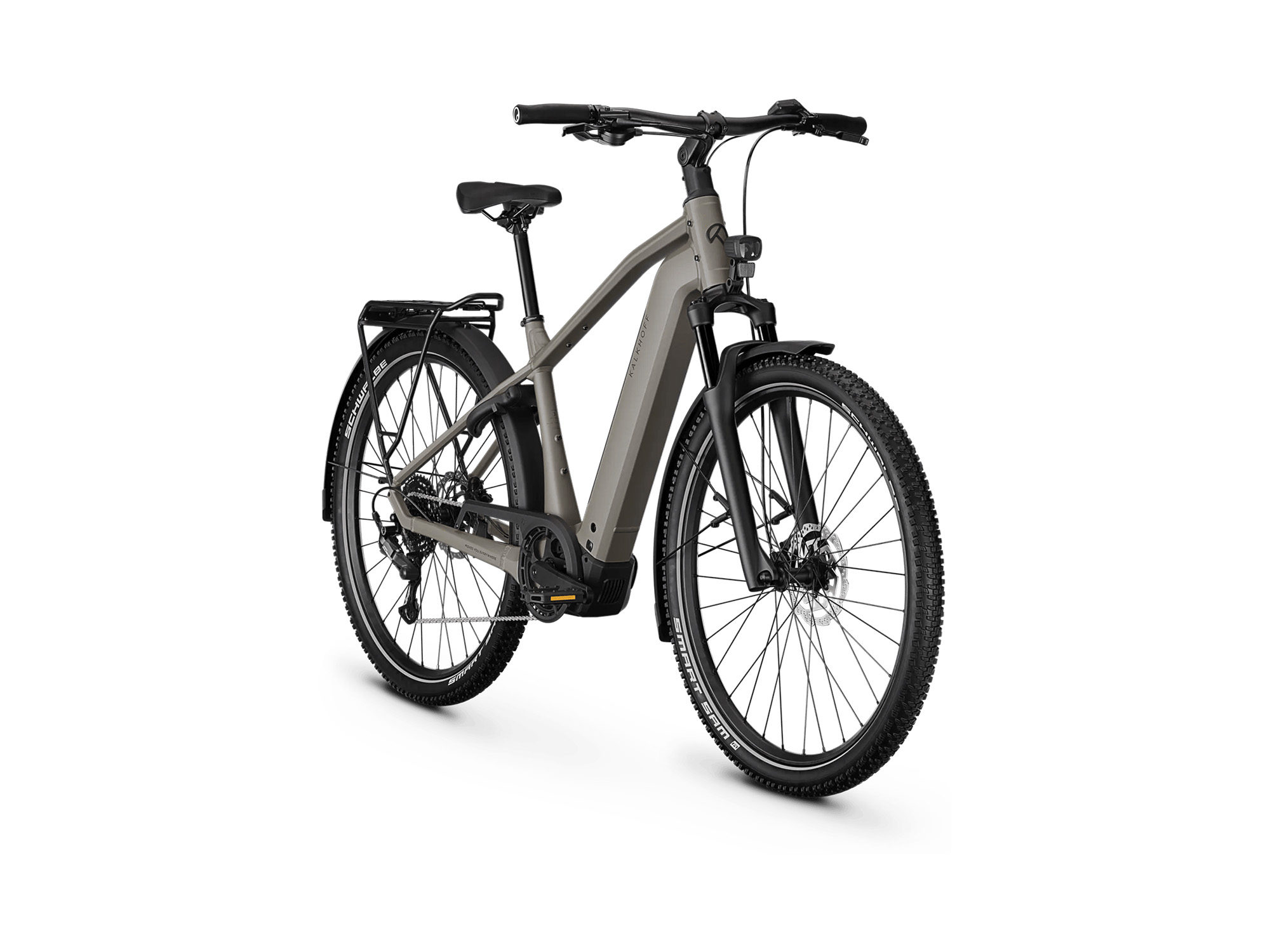 Kalkhoff ENTICE 3 ADVANCE Diamant 600 Wh moonstonegrey matt | 2027 – Schrägansicht vorne
