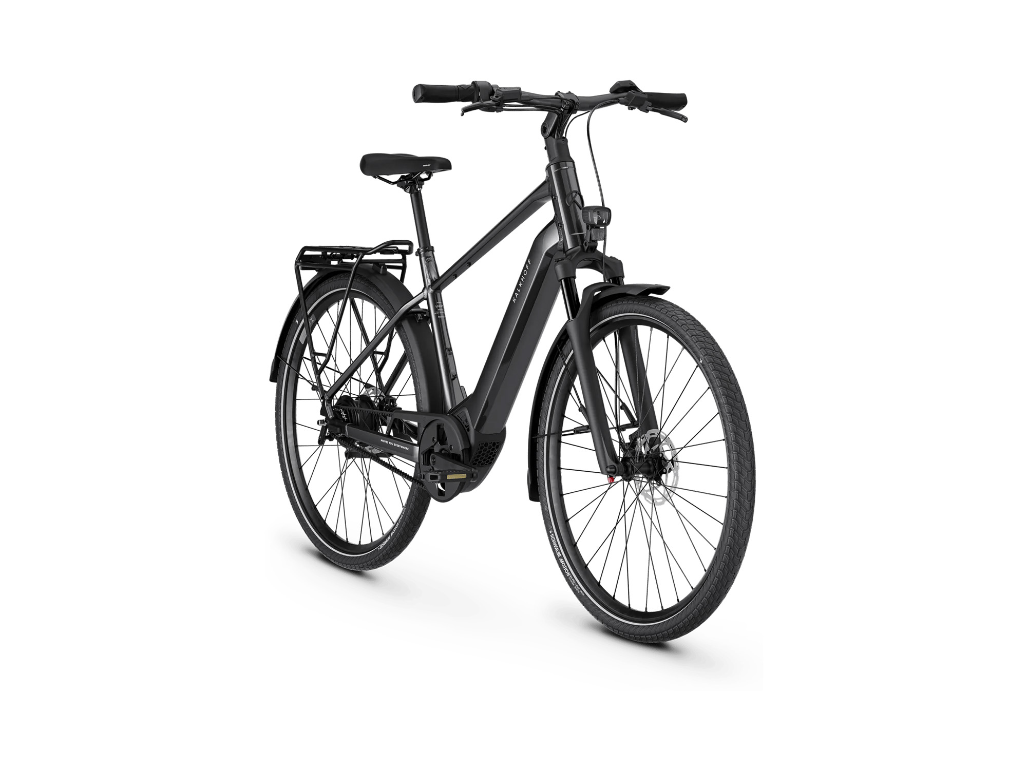 Kalkhoff IMAGE L EXCITE Diamant 400 Wh diamondblack glossy | 2027 – Schrägansicht vorne
