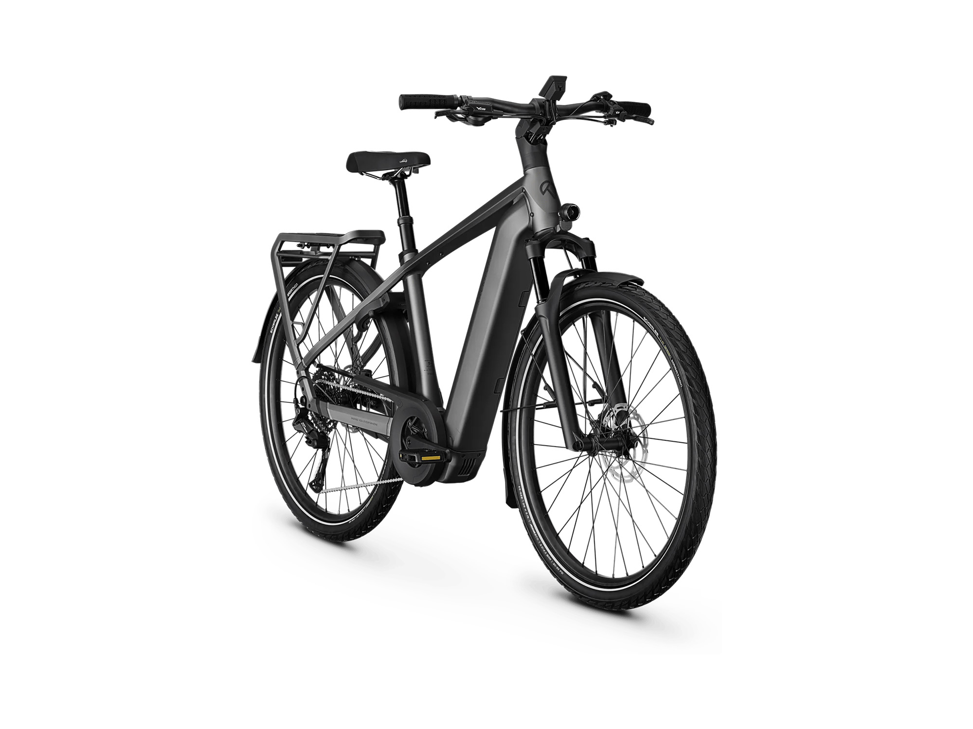 Kalkhoff ENDEAVOUR 5+ ADVANCE Diamant 800 Wh jetgrey matt | 2027 – Schrägansicht vorne