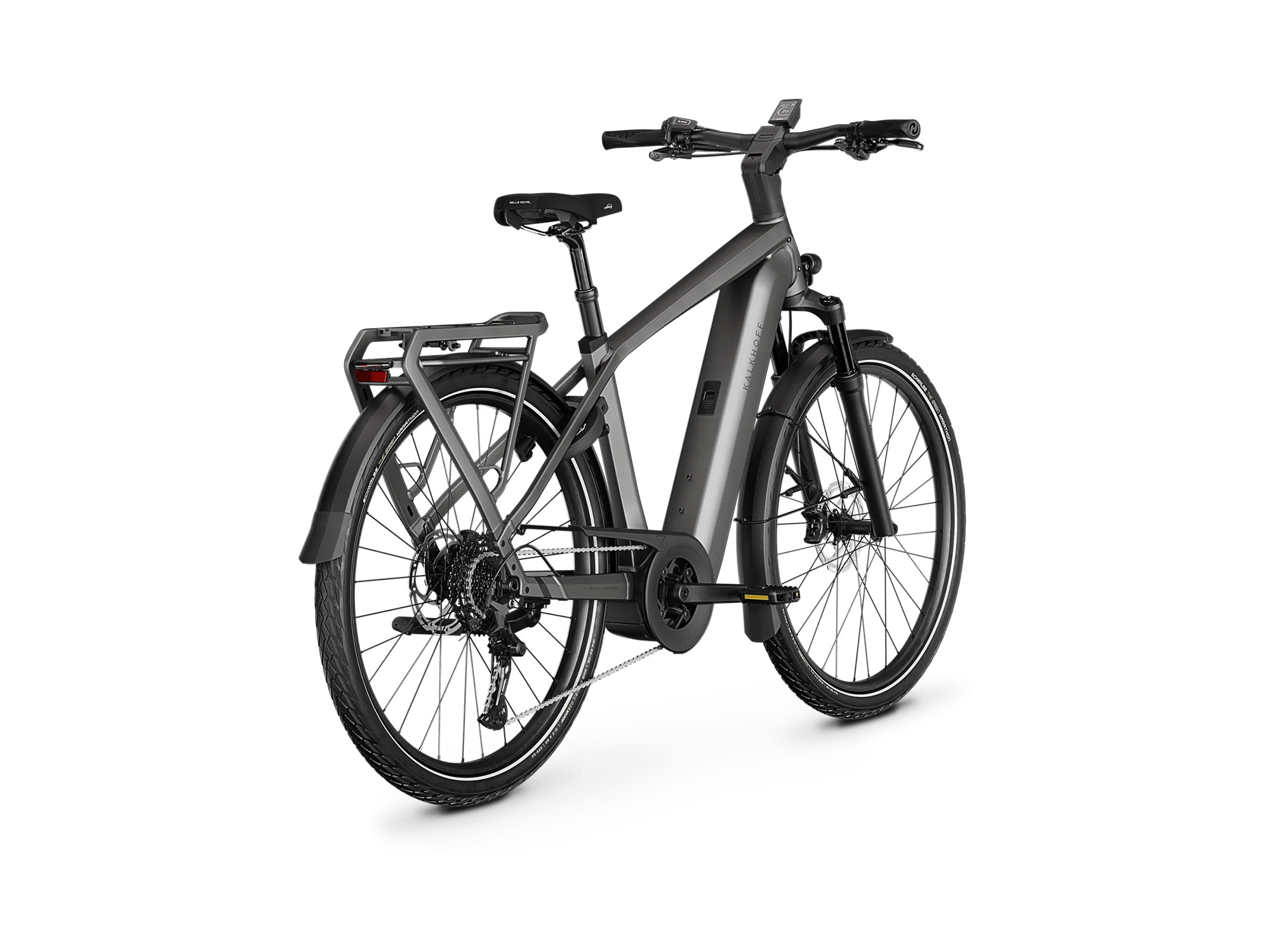 Kalkhoff ENDEAVOUR 5+ ADVANCE Diamant 800 Wh jetgrey matt | 2027 – Schrägansicht hinten