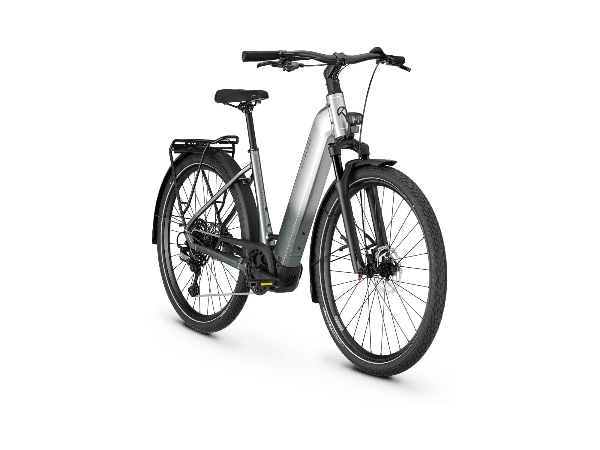 Kalkhoff ENDEAVOUR 3 AIR Wave 600 Wh arcticgrey glossy | 2027 – Schrägansicht vorne