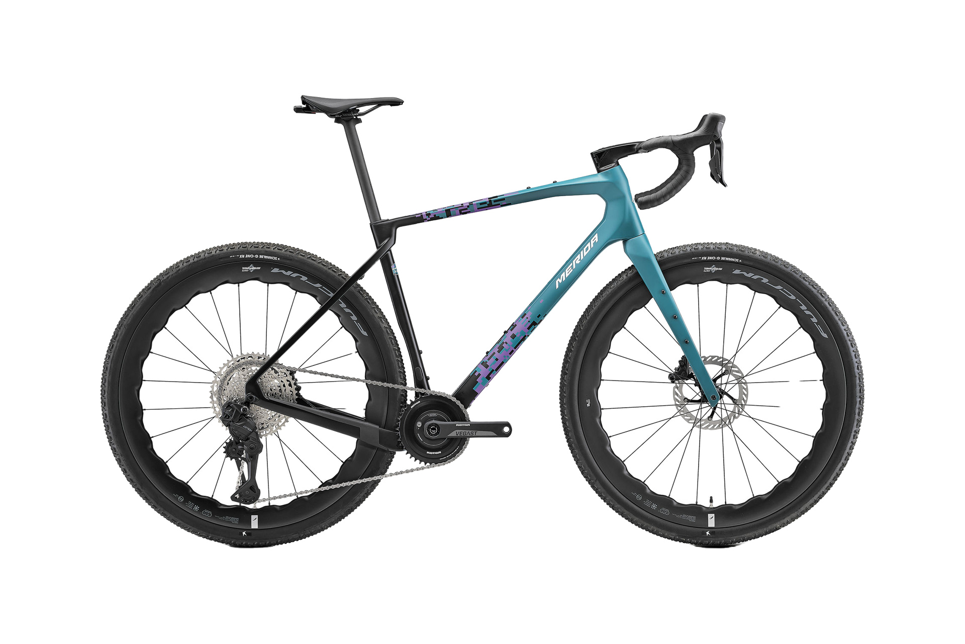 MERIDA SILEX RS 7000 Silk Teal/Black / Purple | 2027 auf weißem Hintergrund