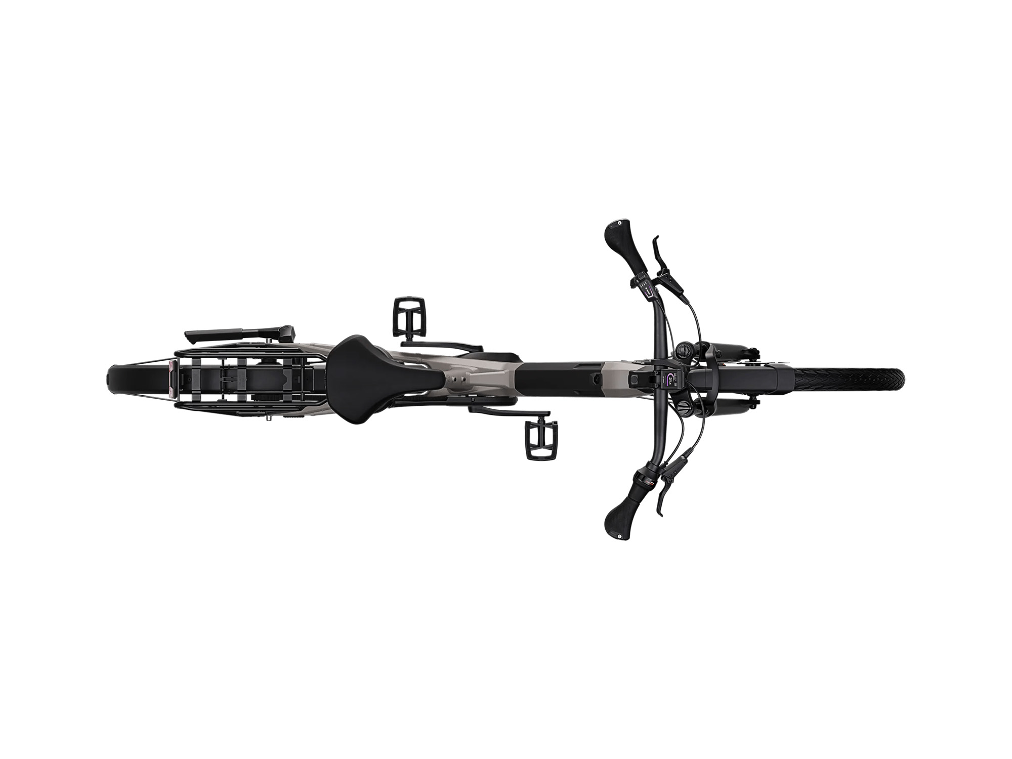 Kalkhoff IMAGE 3 EXCITE Wave 600 Wh sustainedgrey matt | 2027 – Draufsicht
