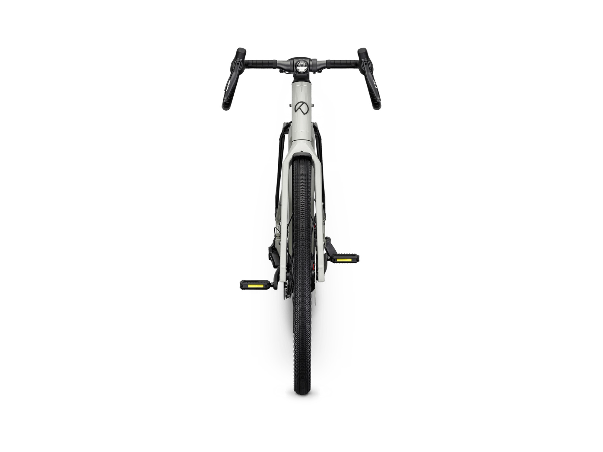 Kalkhoff ENDEAVOUR L TOURING Diamant 400 Wh aquagrey glossy/fennelgreen glossy | 2027 – Frontansicht