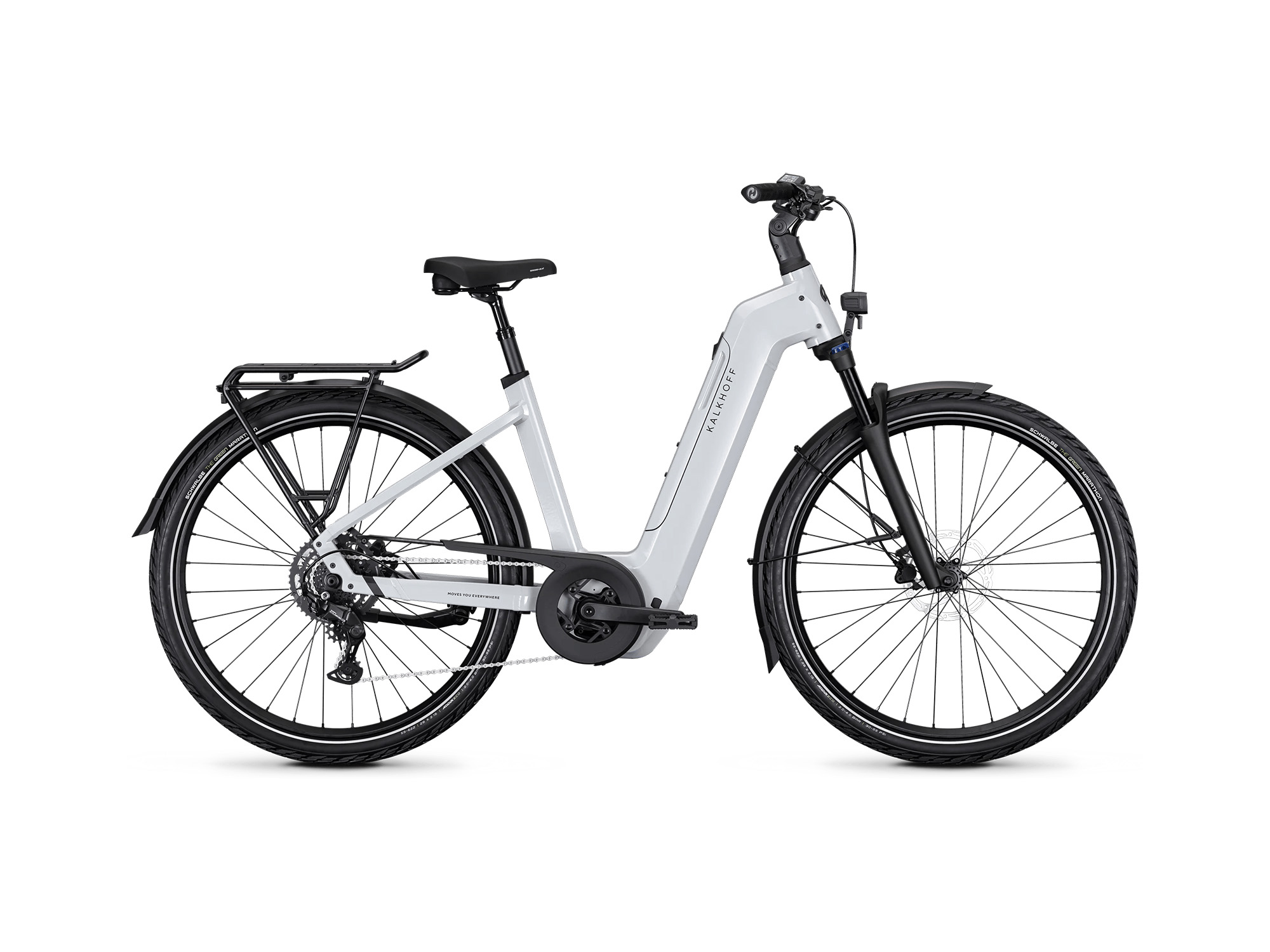 Kalkhoff ENDEAVOUR 5 SEASON Wave 800 Wh offwhite glossy | 2027 – Seitenansicht